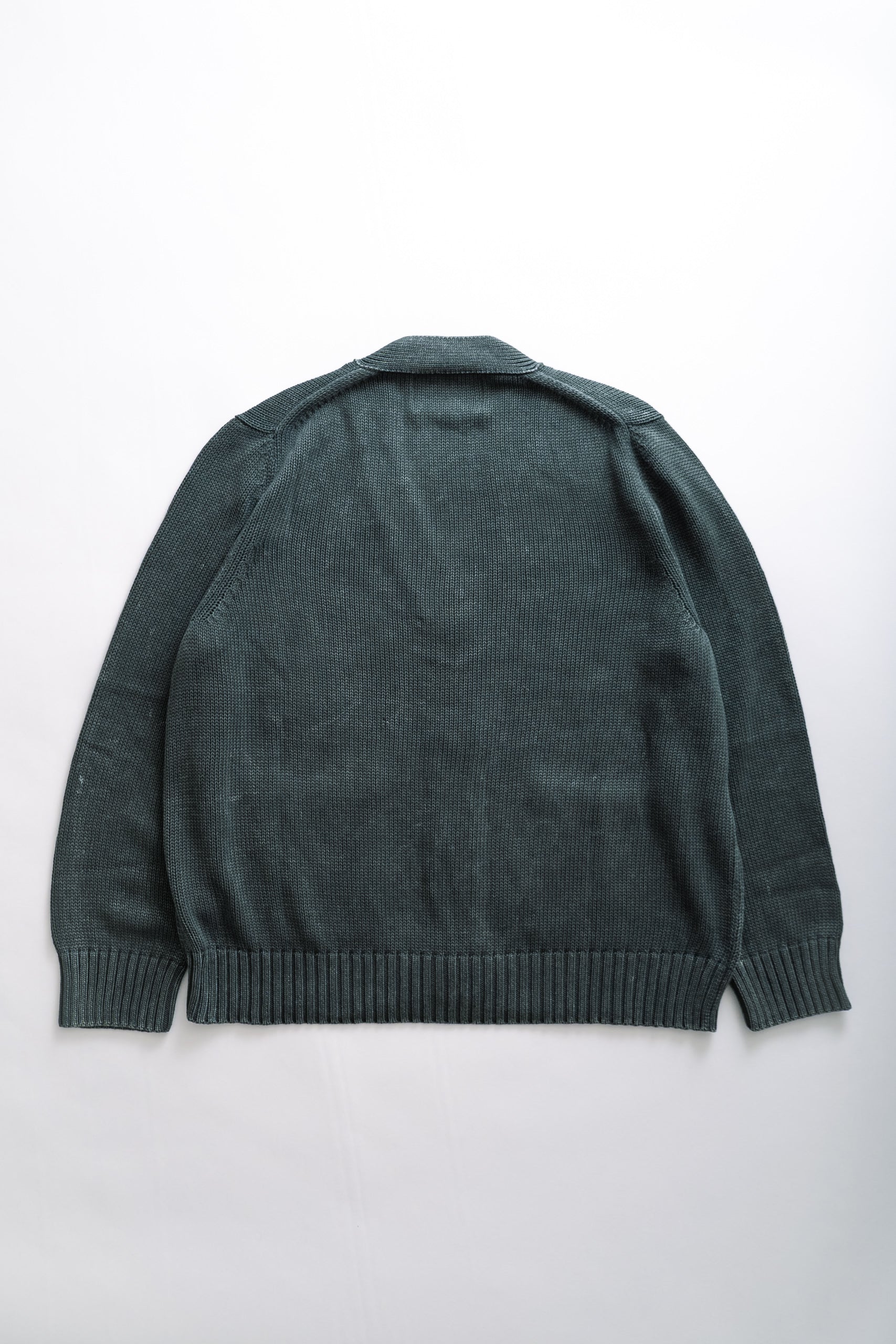 ACID WASH CARDIGAN - GREEN