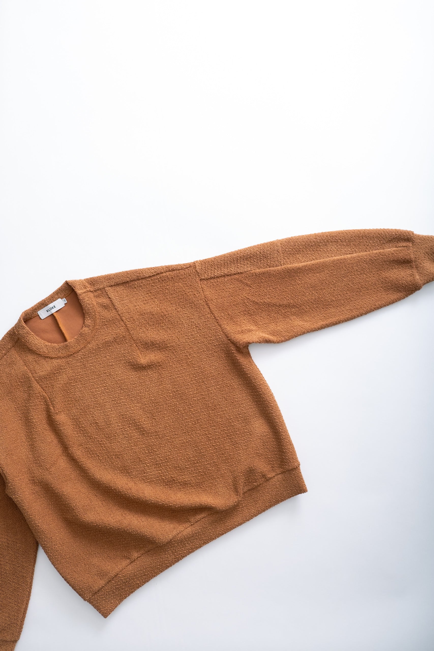 RESPITE SWEATER - RUSTY BROWN