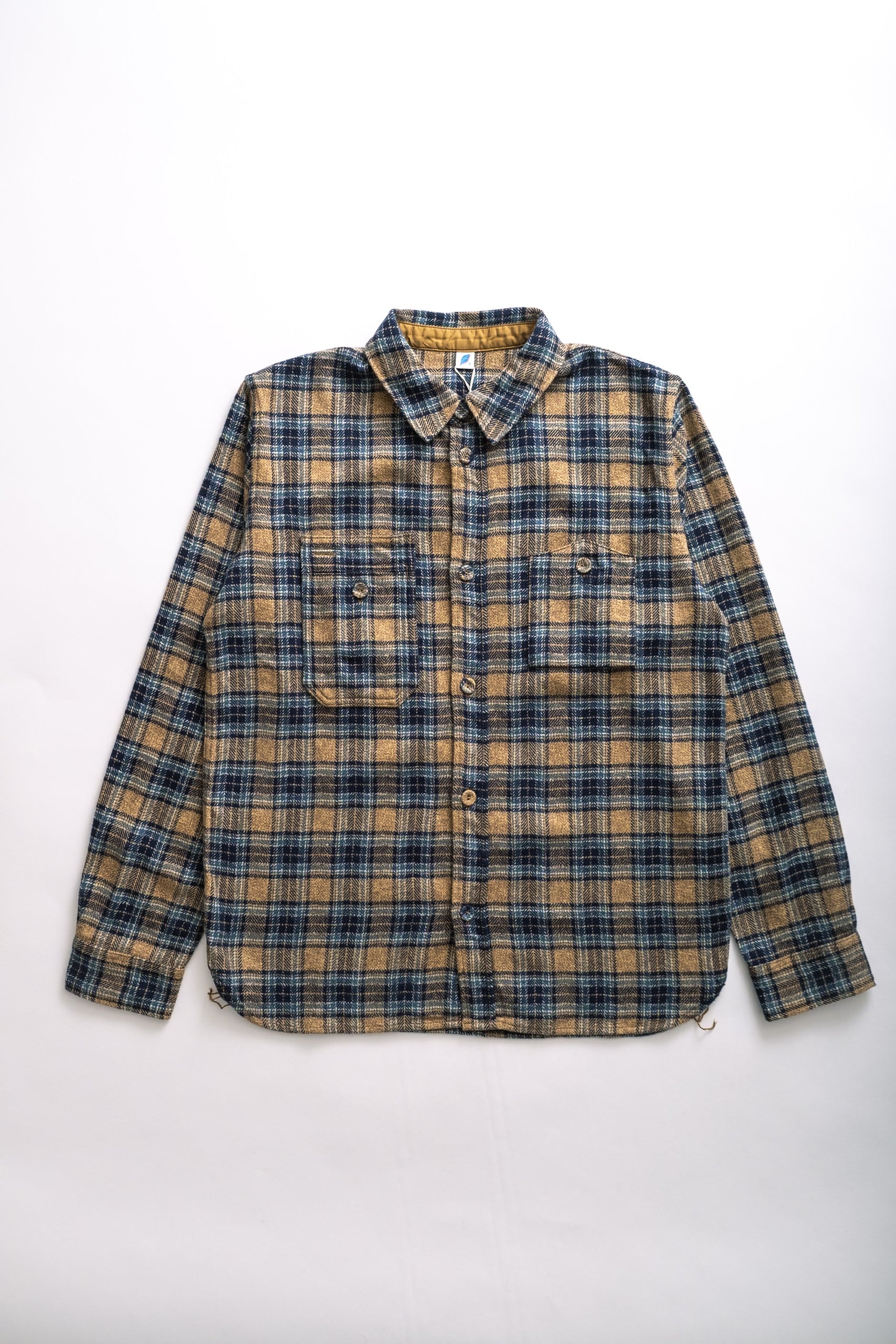 COTTON TWEED CHECK - BEIGE