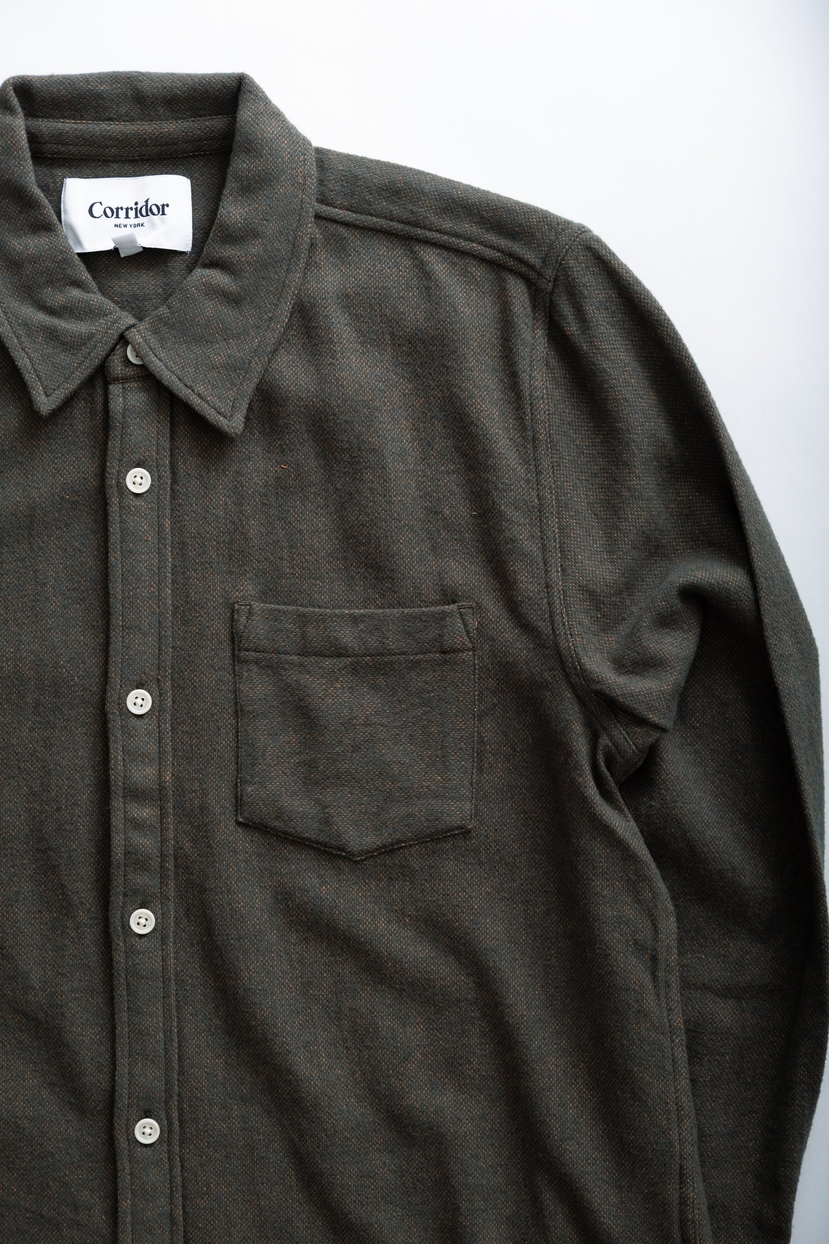 BRUSHED FLANNEL LS - ARMY