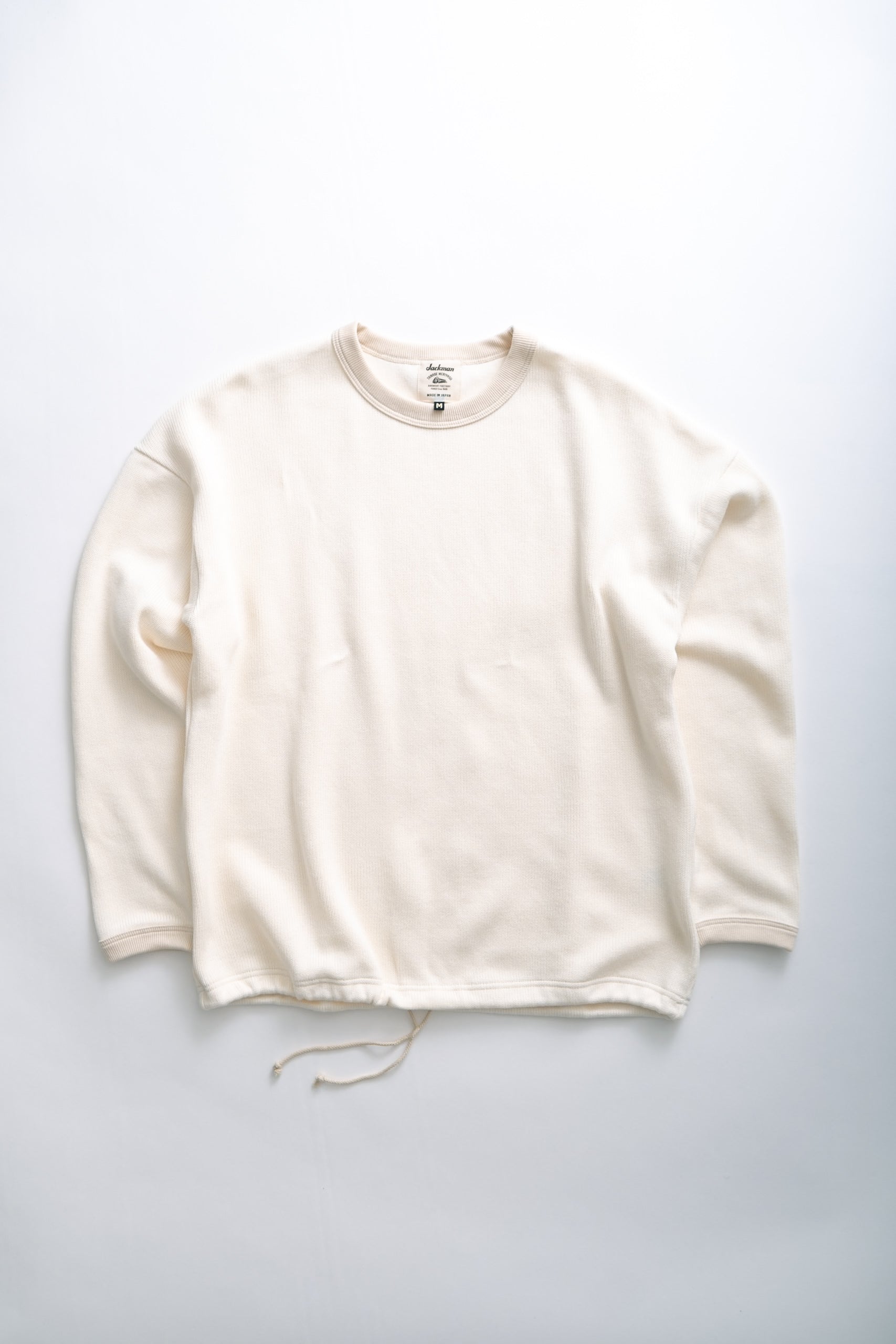 QUARTER KNIT HIMO L/S - IVORY