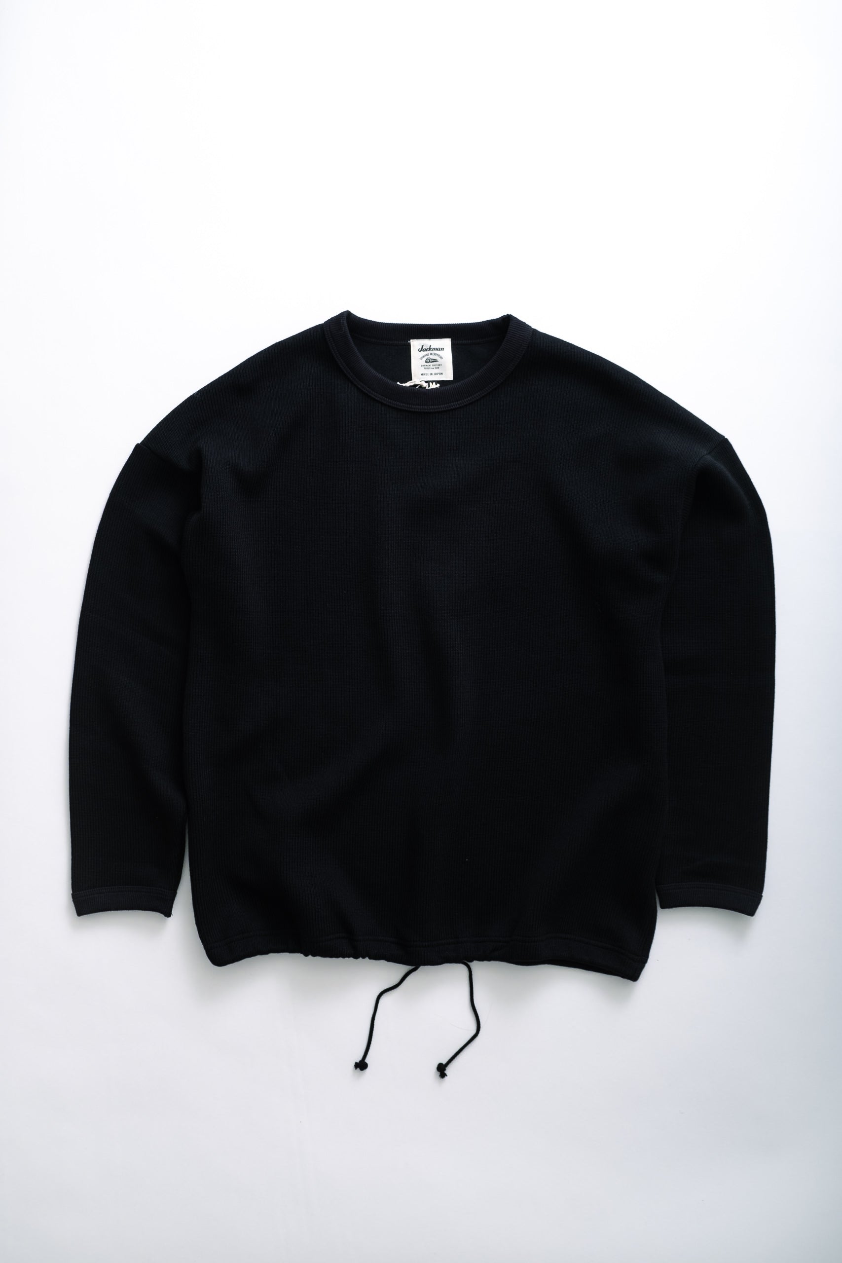 QUARTER KNIT HIMO L/S - BLACK