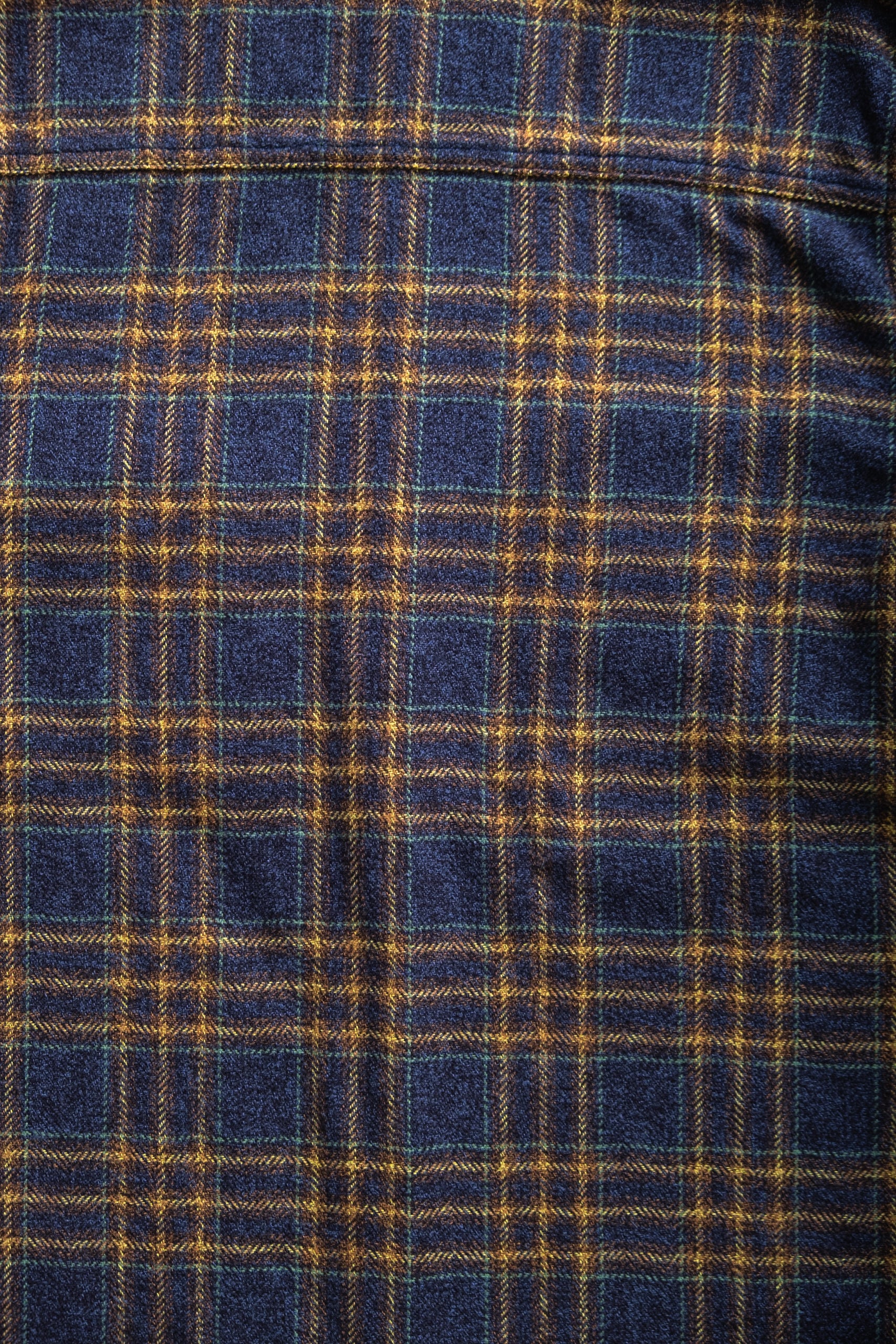 COTTON TWEED CHECK - NAVY