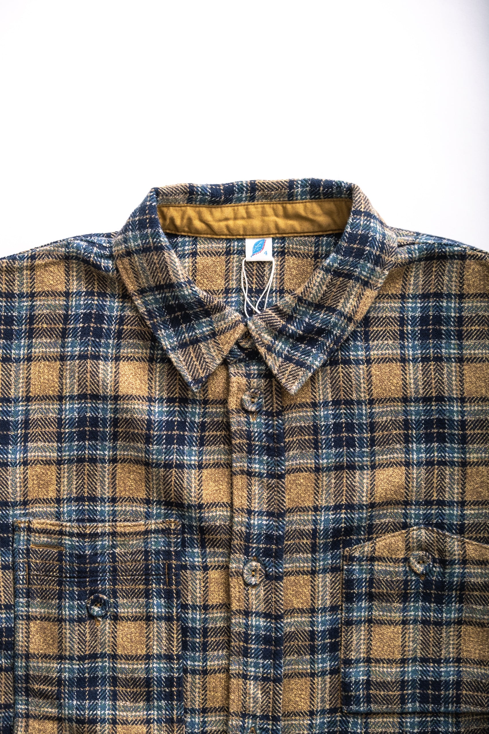 COTTON TWEED CHECK - BEIGE