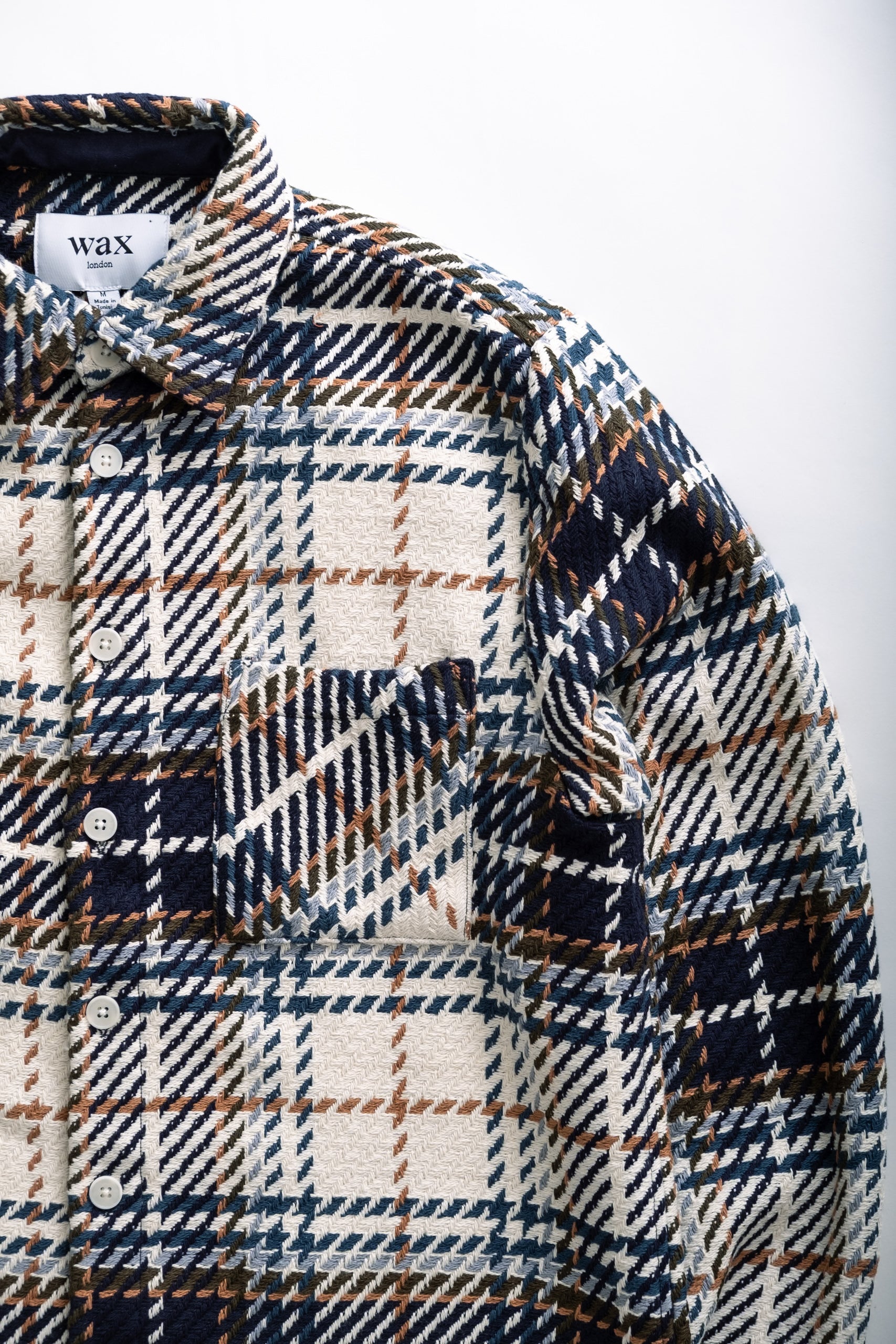 WHITING OVERSHIRT - CHARLTON CHECK NAVY