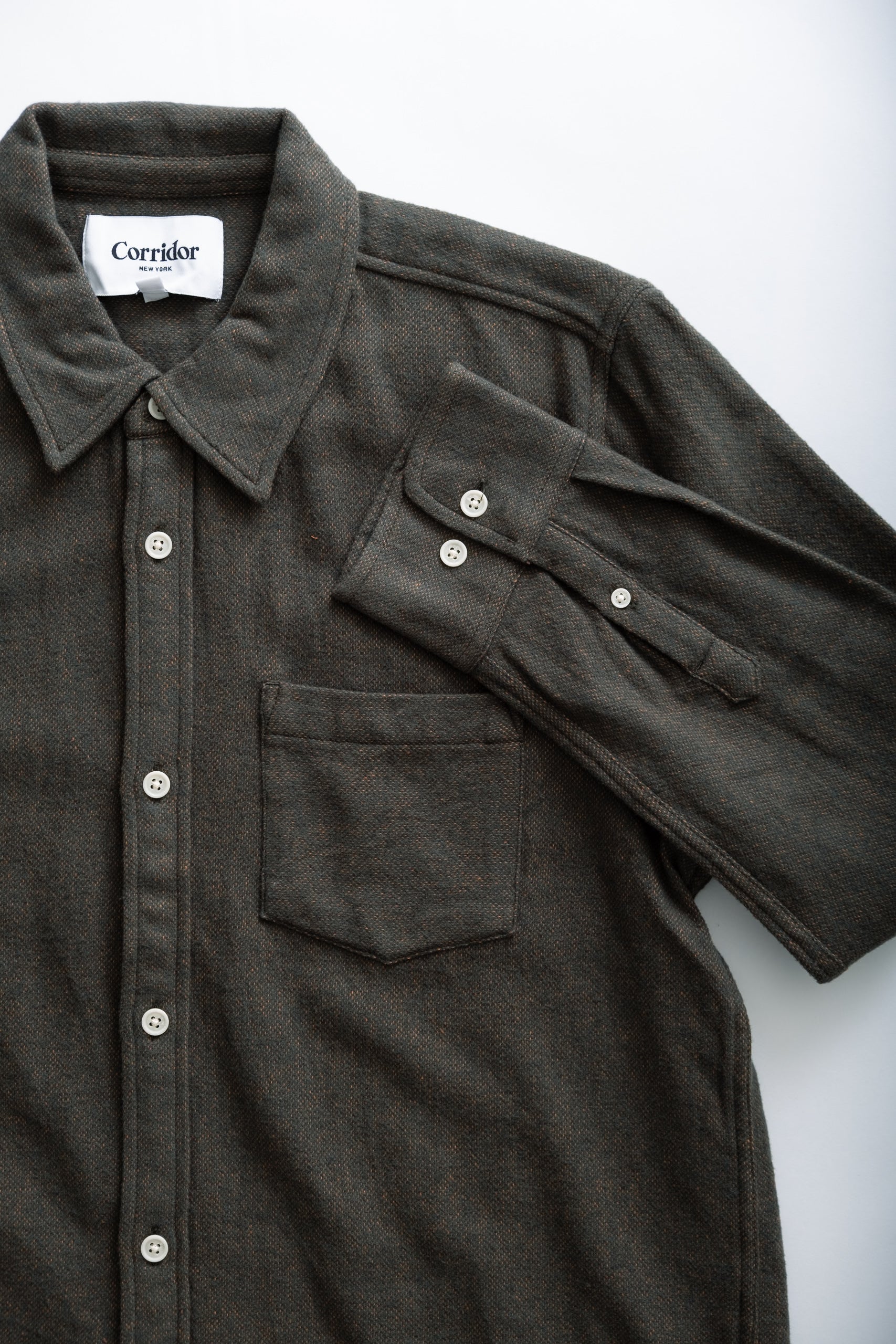 BRUSHED FLANNEL LS - ARMY