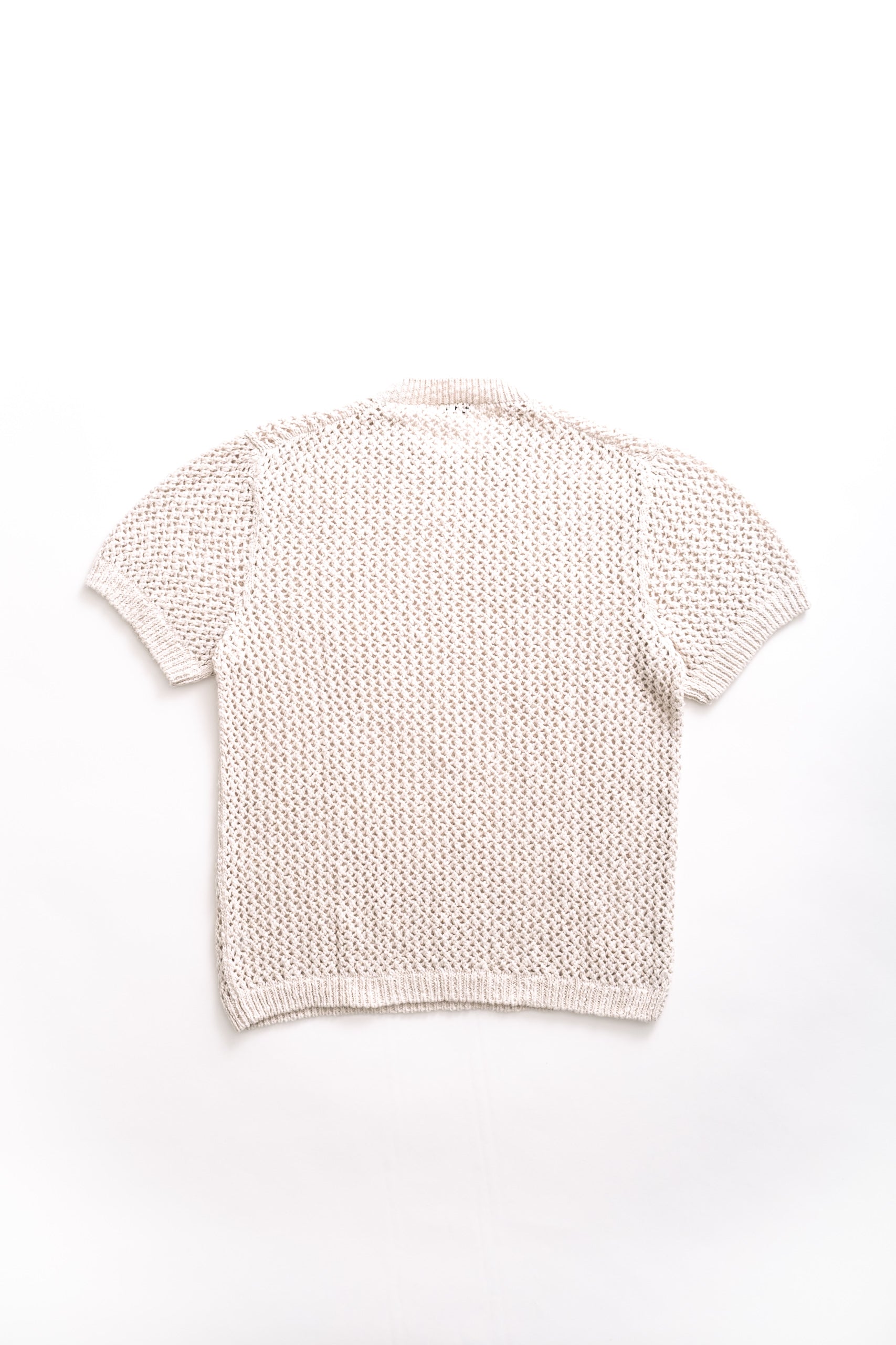 KNIT T - ECRU MESH