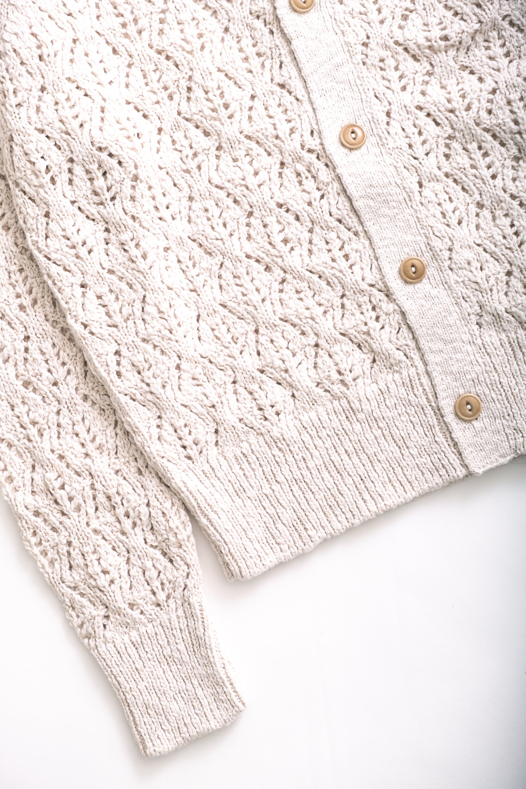 CLASSIC CARDI - ECRU LACE