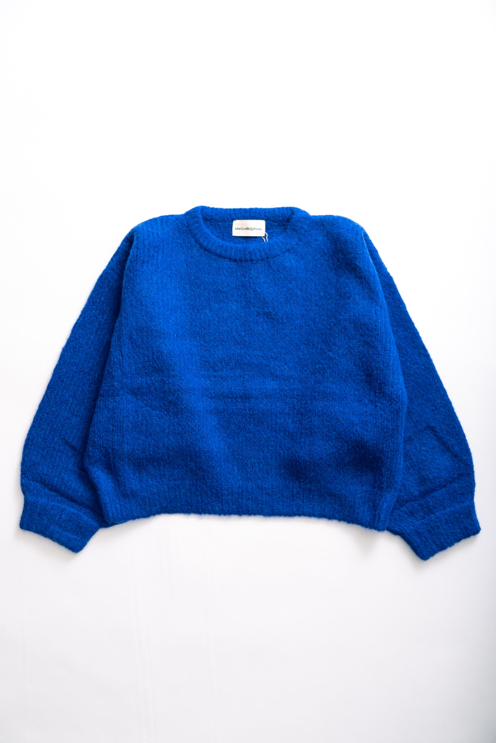 BALLOON SLEEVE SWEATER - BLUE