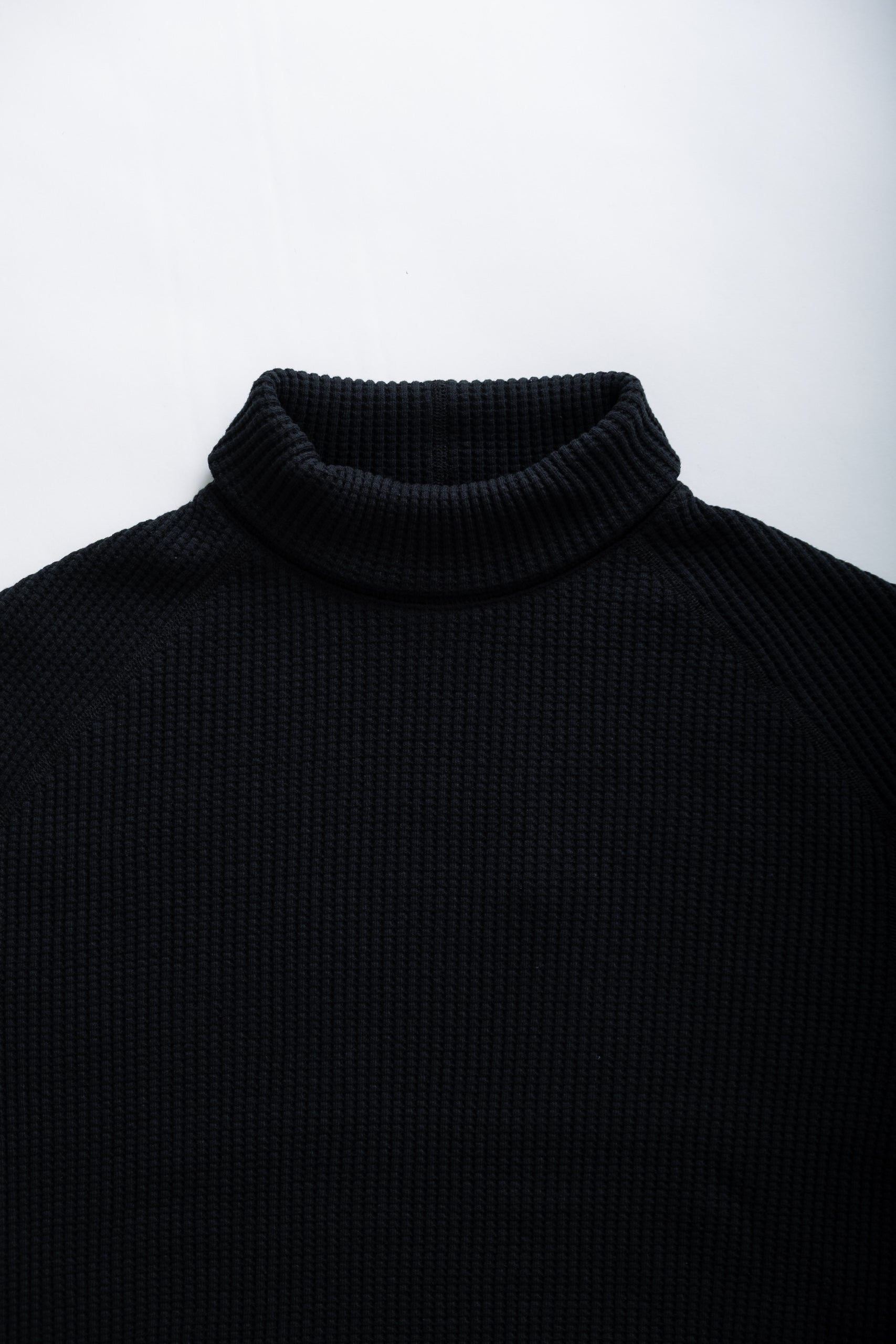 WAFFLE HIGHNECK - BLACK