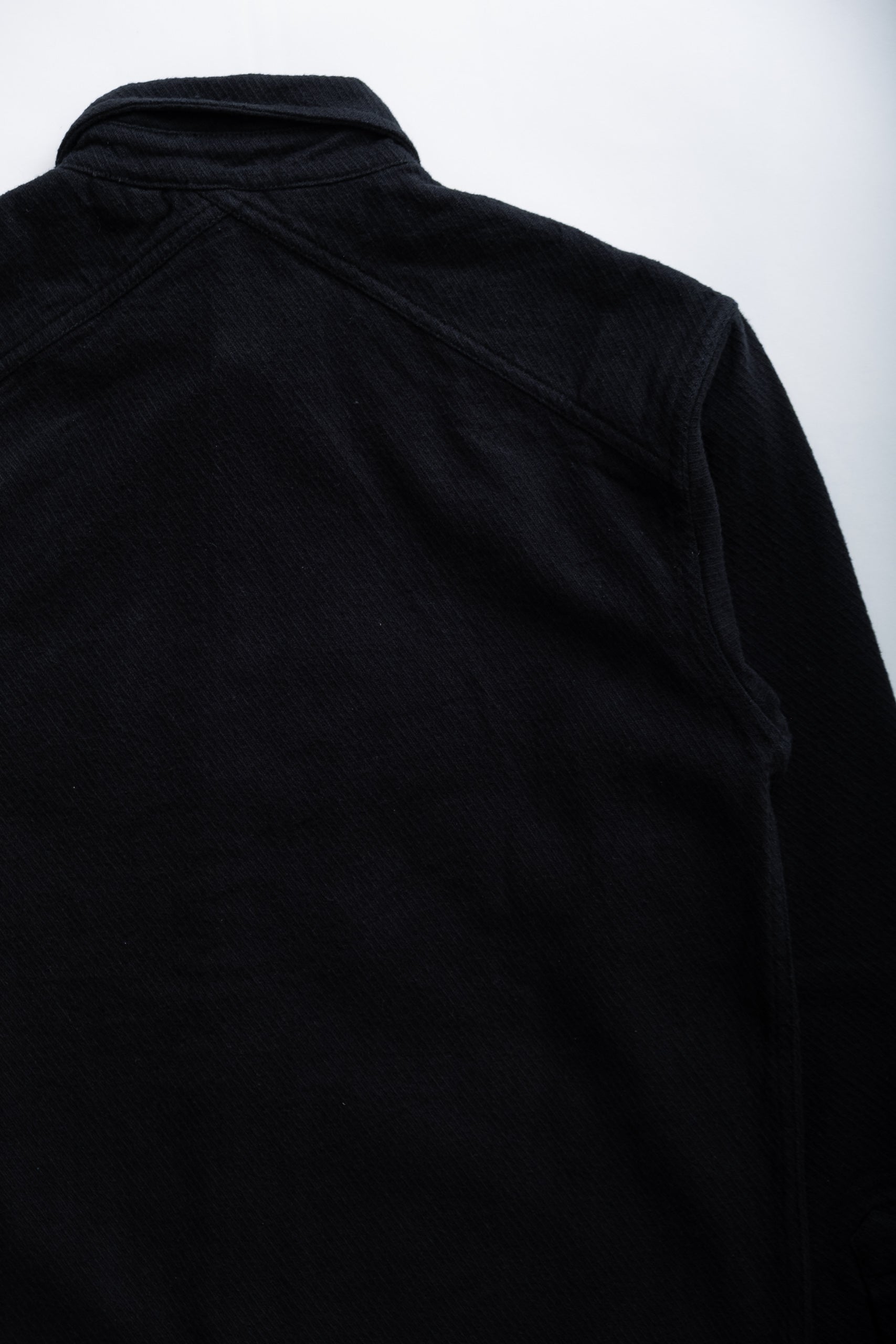 CROSSCUT FLANNEL - BLACK COTTON TWILL