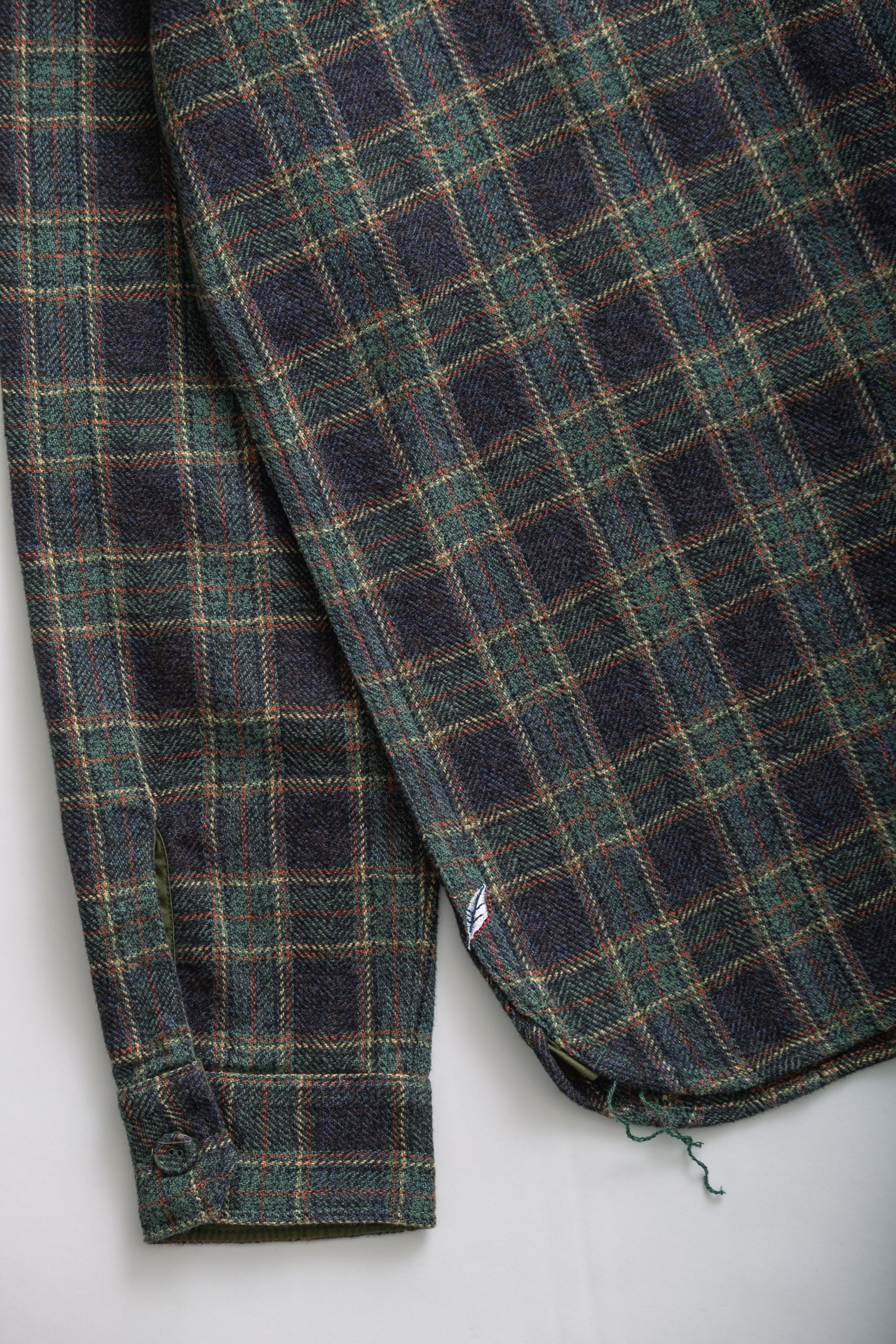 COTTON TWEED CHECK - GREEN