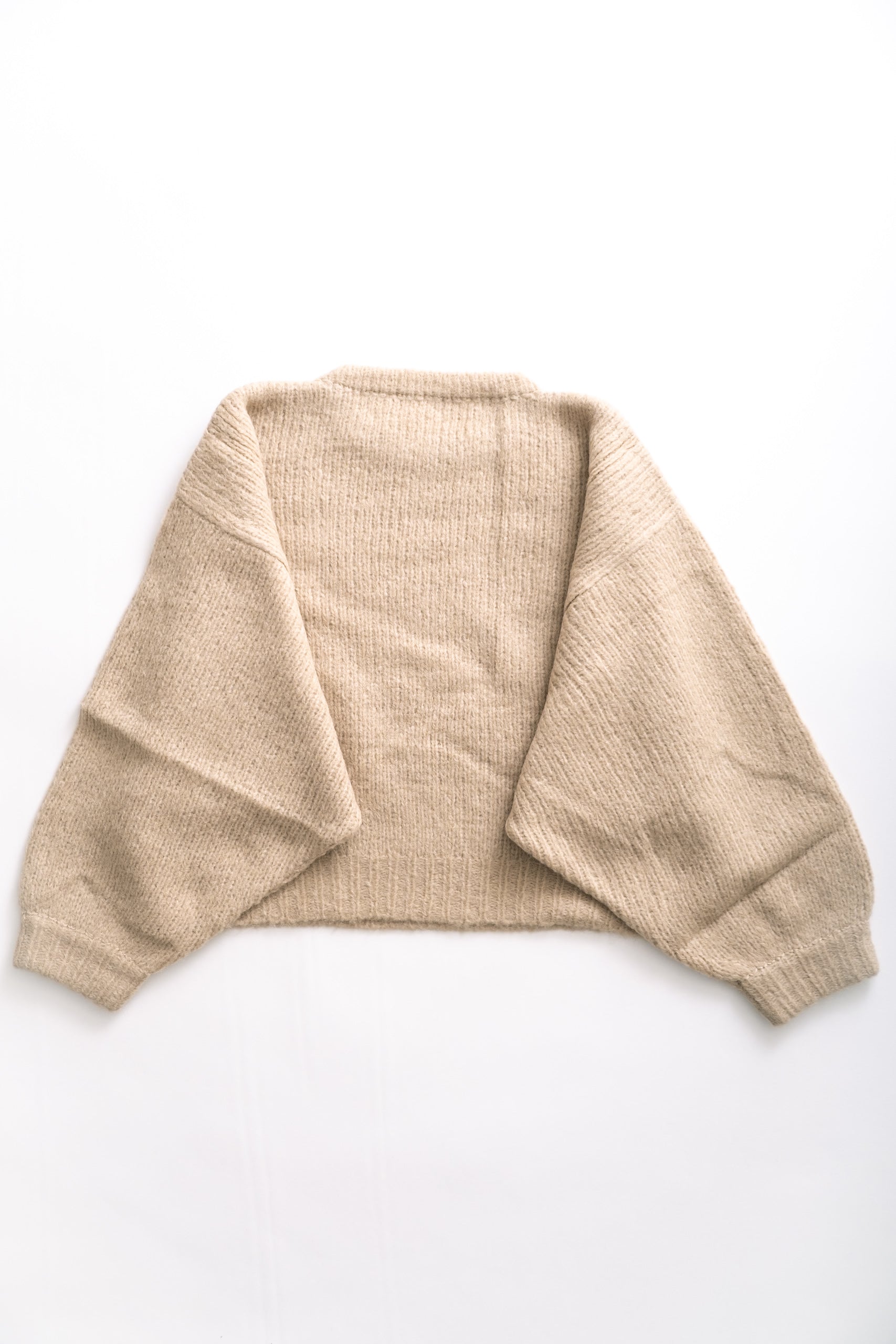 BALLOON SLEEVE SWEATER - SAND