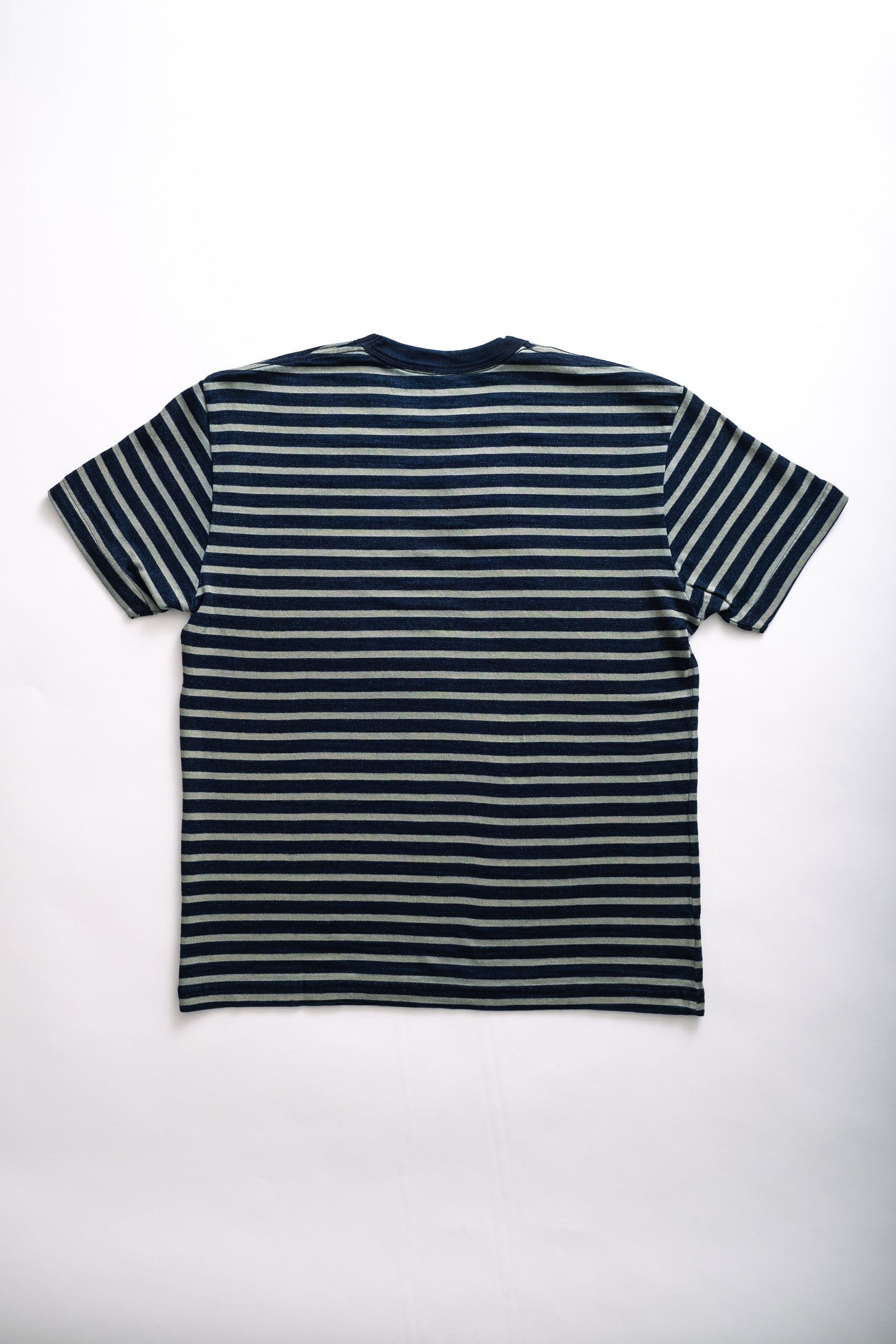 HEAVY STRIPED T - IND/BEIGE