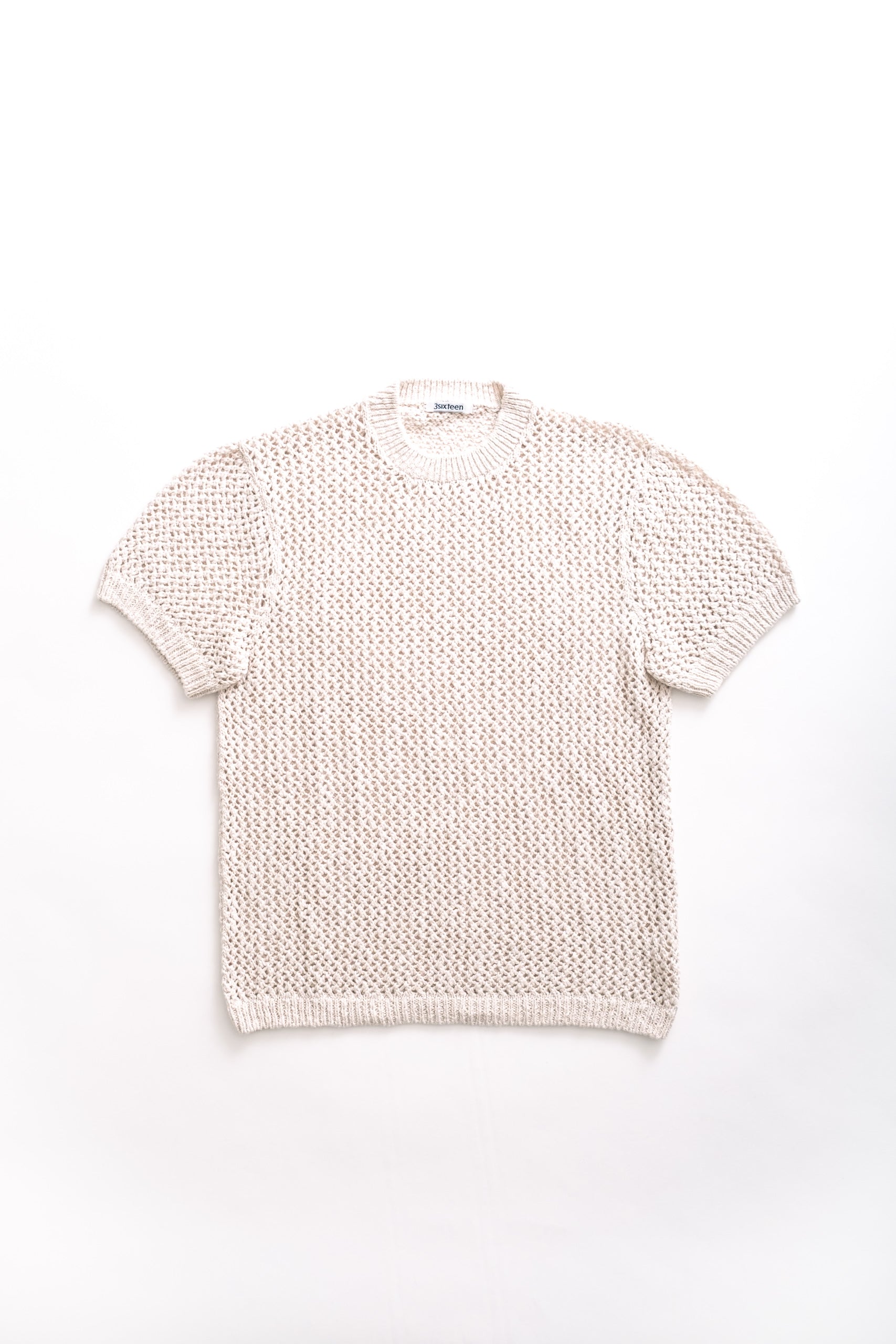 KNIT T - ECRU MESH