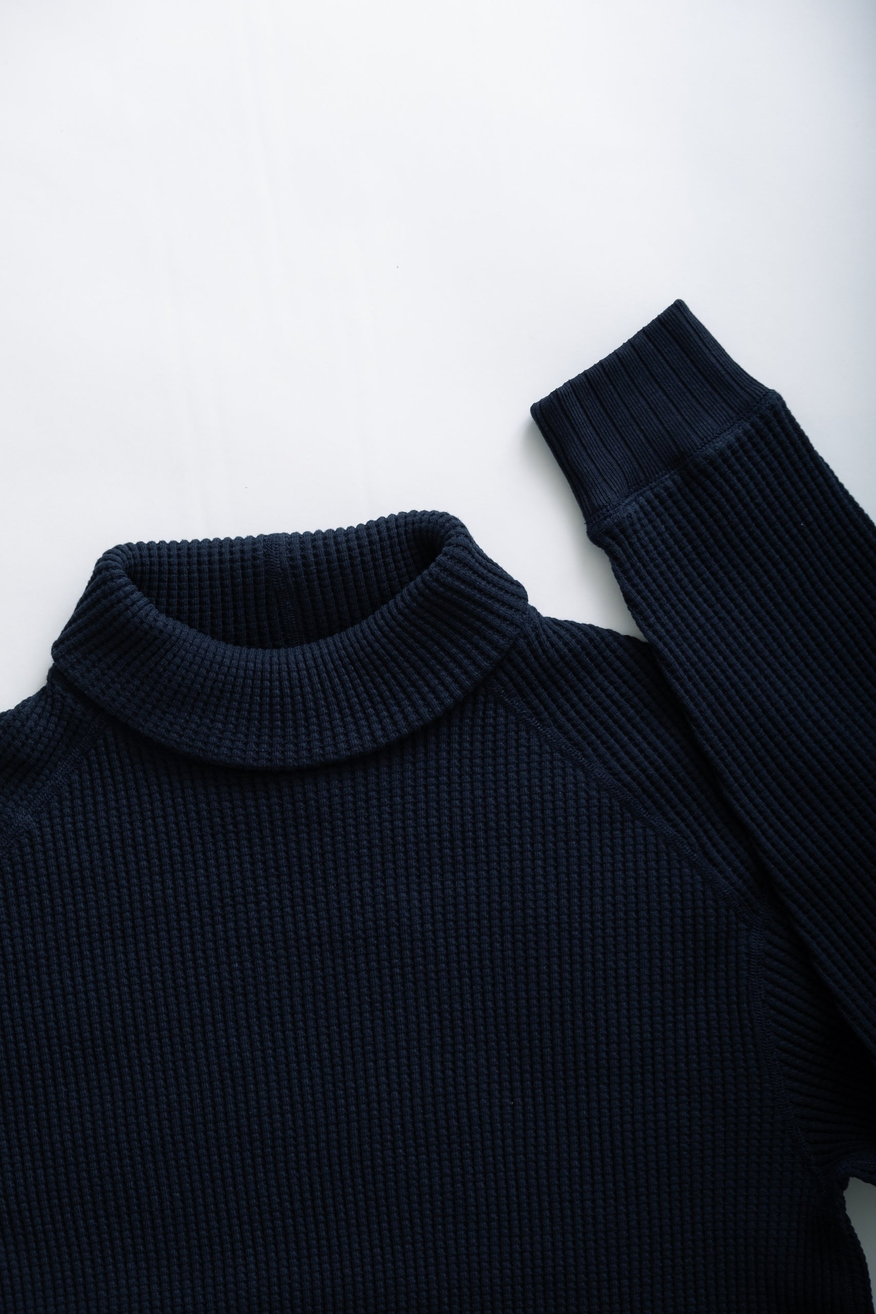 WAFFLE HIGHNECK - DARK NAVY