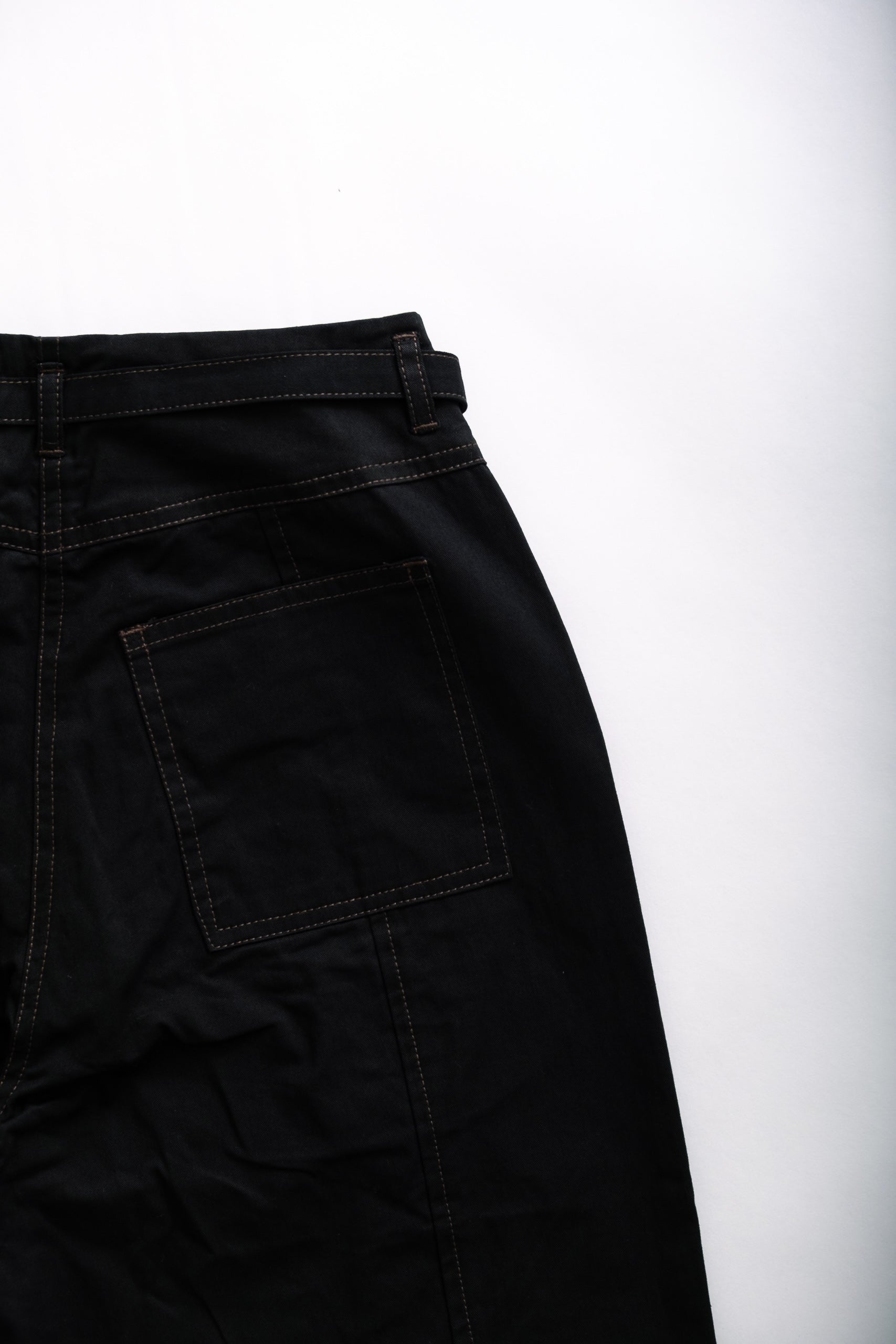 FOUND TIE FRONT PANT - BLACK