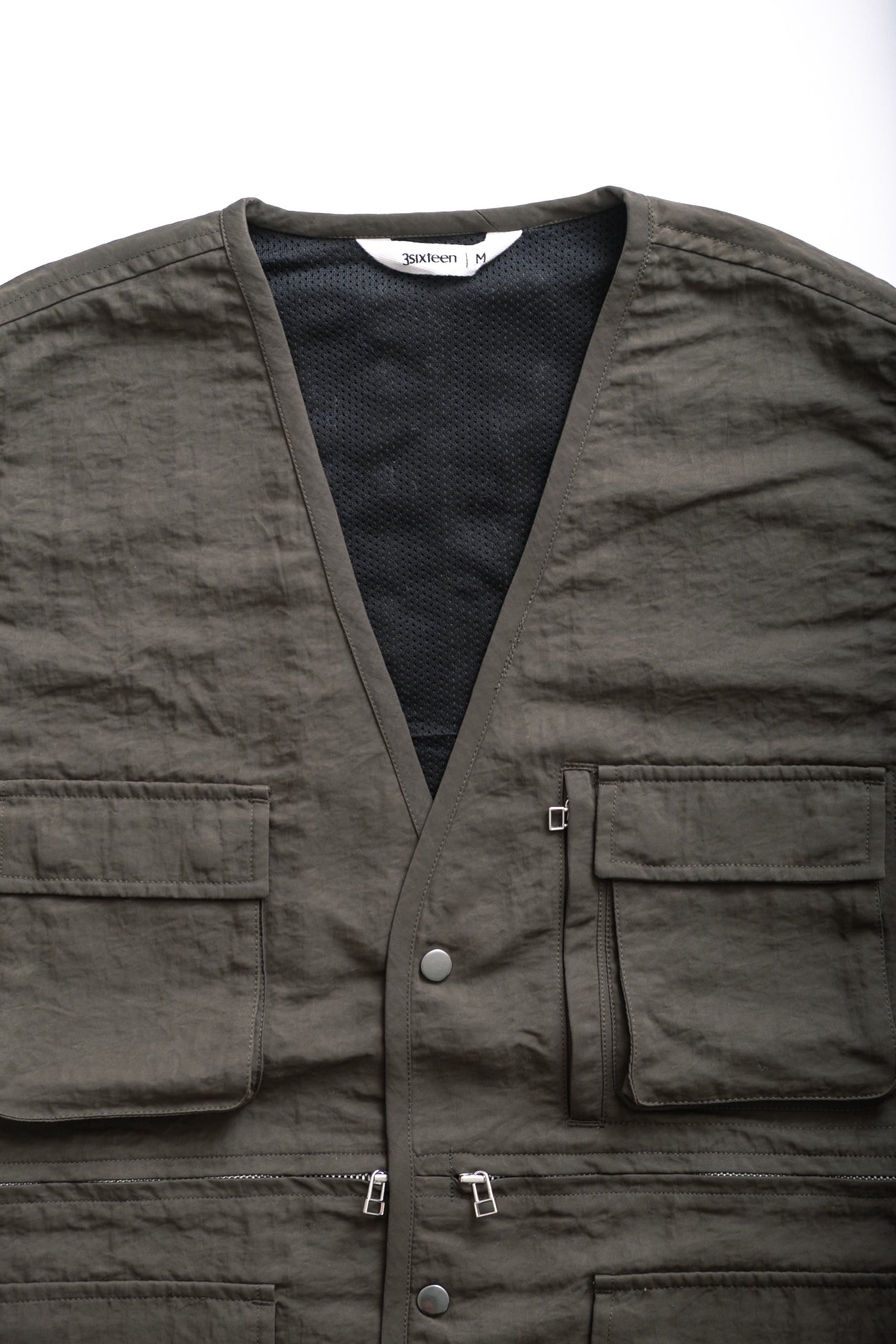 FIELD VEST - OLIVE WRINKLE