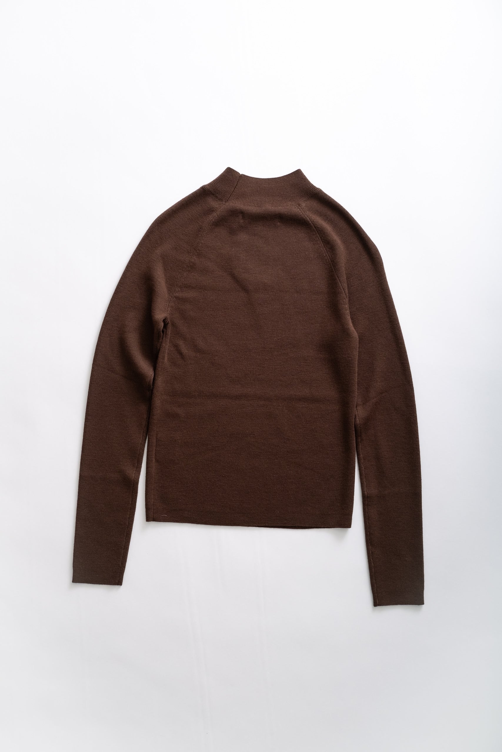 MONUMENT MOCK SWEATER - BROWN