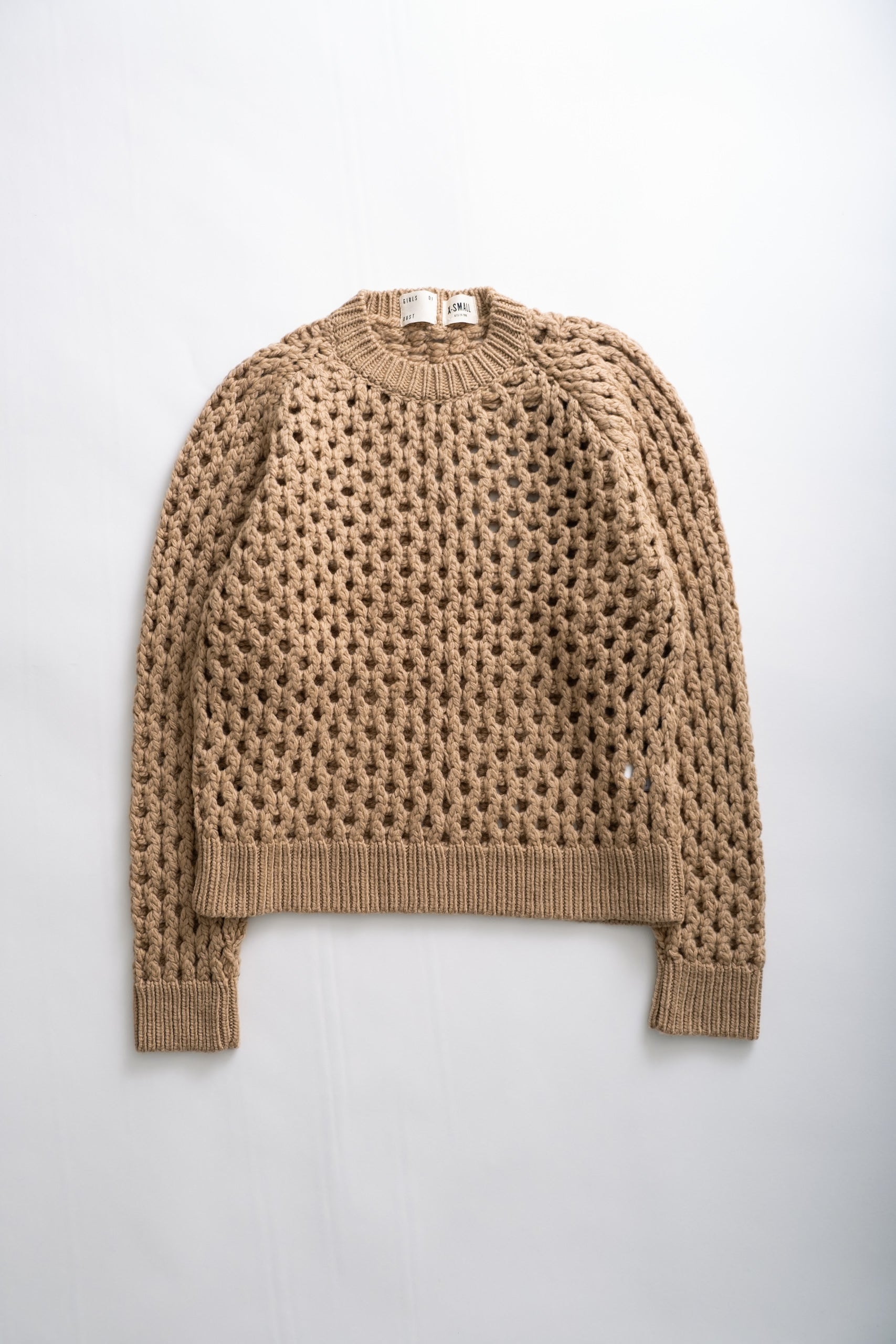 FISHERMAN SWEATER - ALMOND