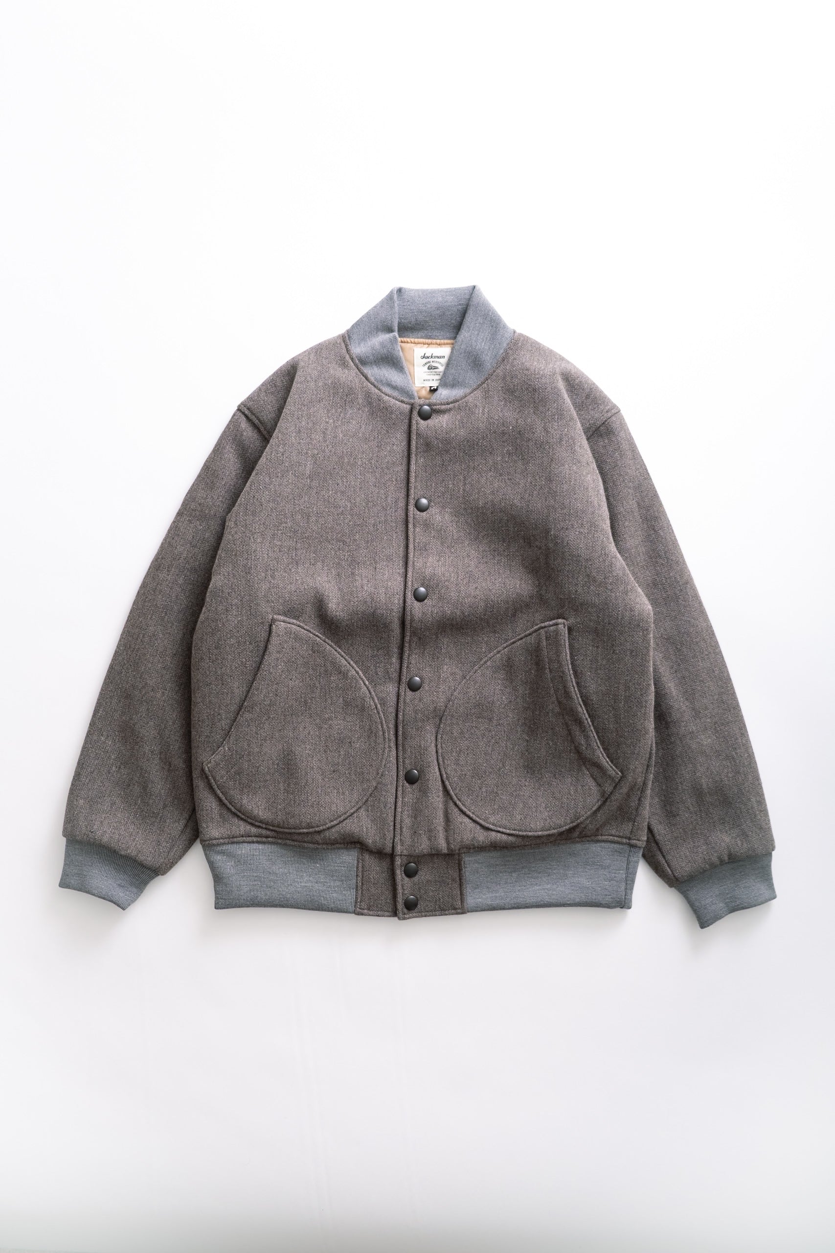 MELTON AWARD JACKET - SEPIA