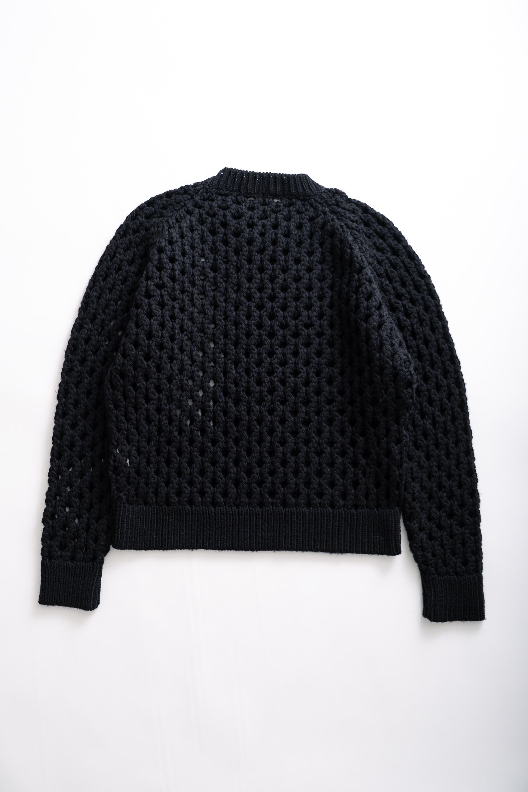 FISHERMAN SWEATER - BLACK