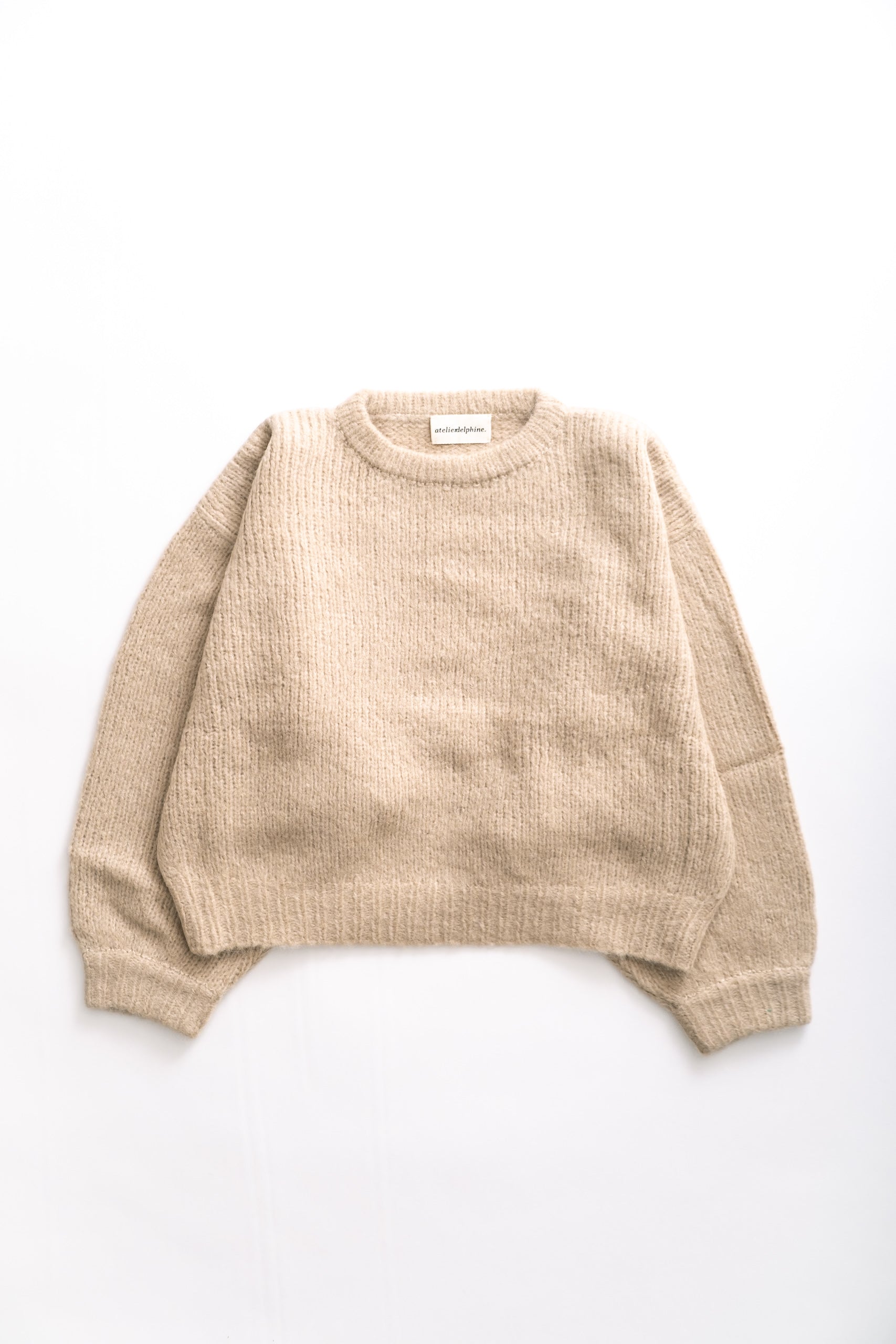 BALLOON SLEEVE SWEATER - SAND