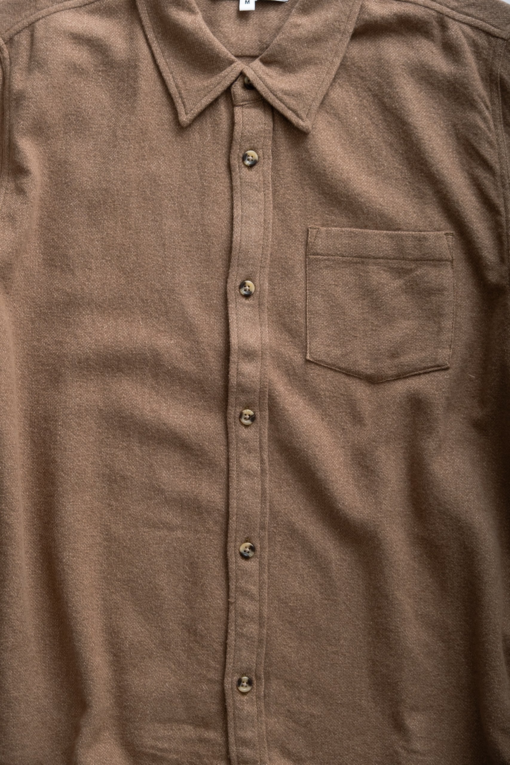 BRUSHED FLANNEL LS - BROWN