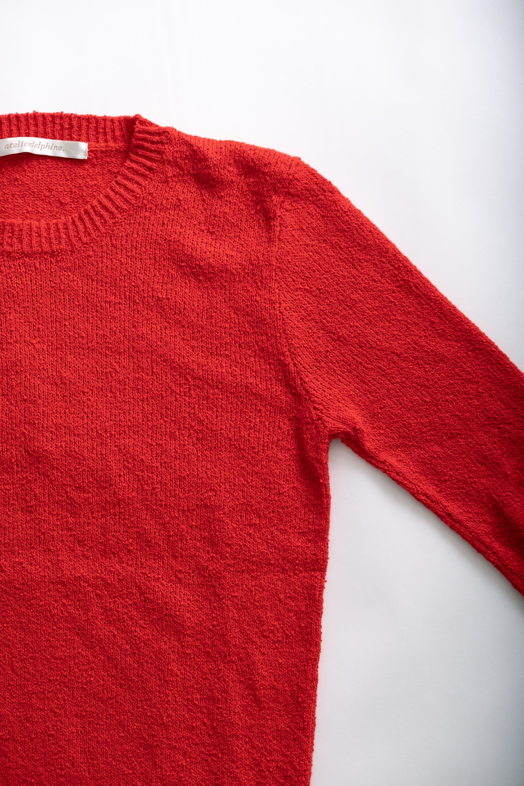 BOUCLE CREWNECK - RED