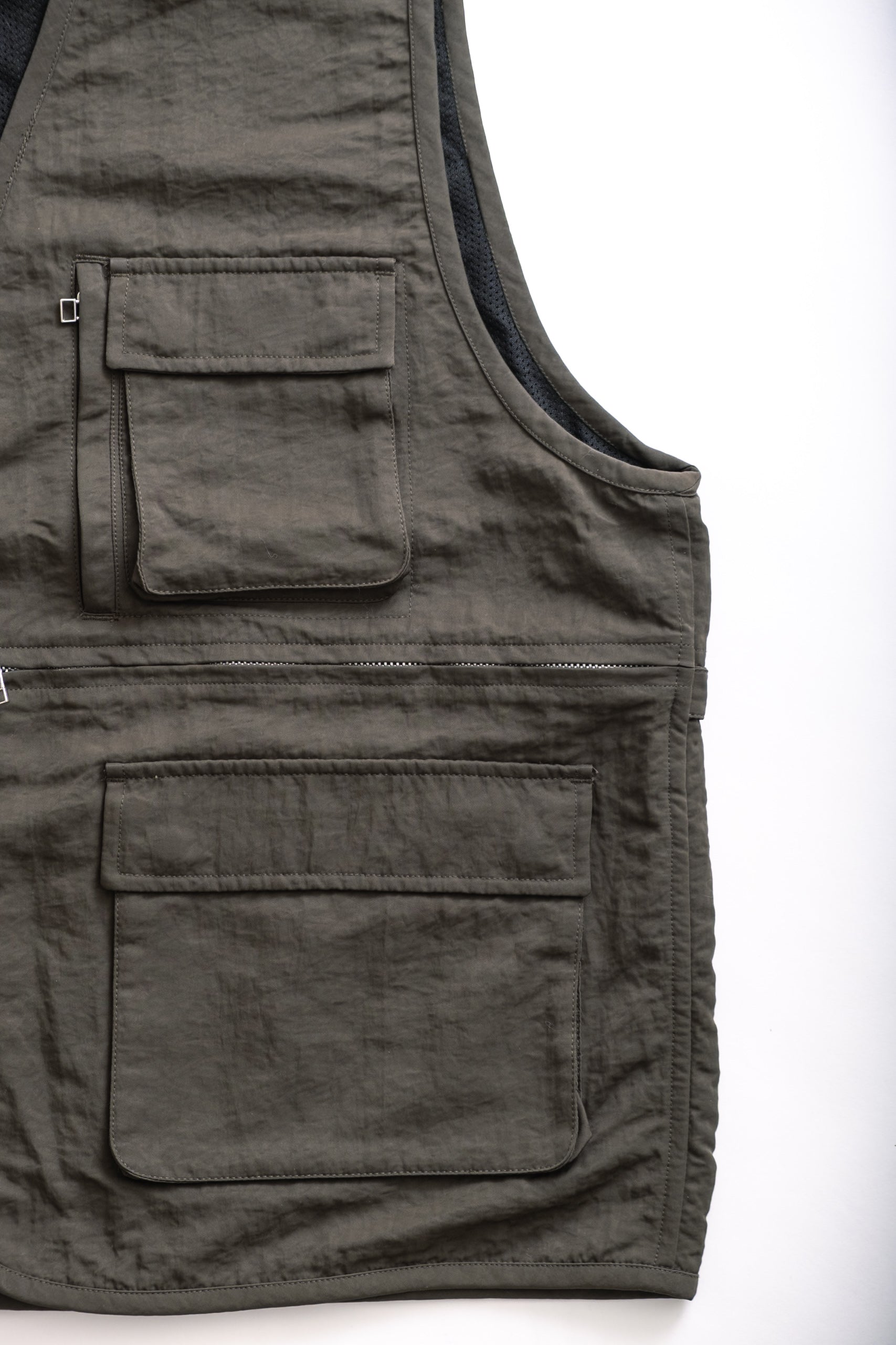 FIELD VEST - OLIVE WRINKLE