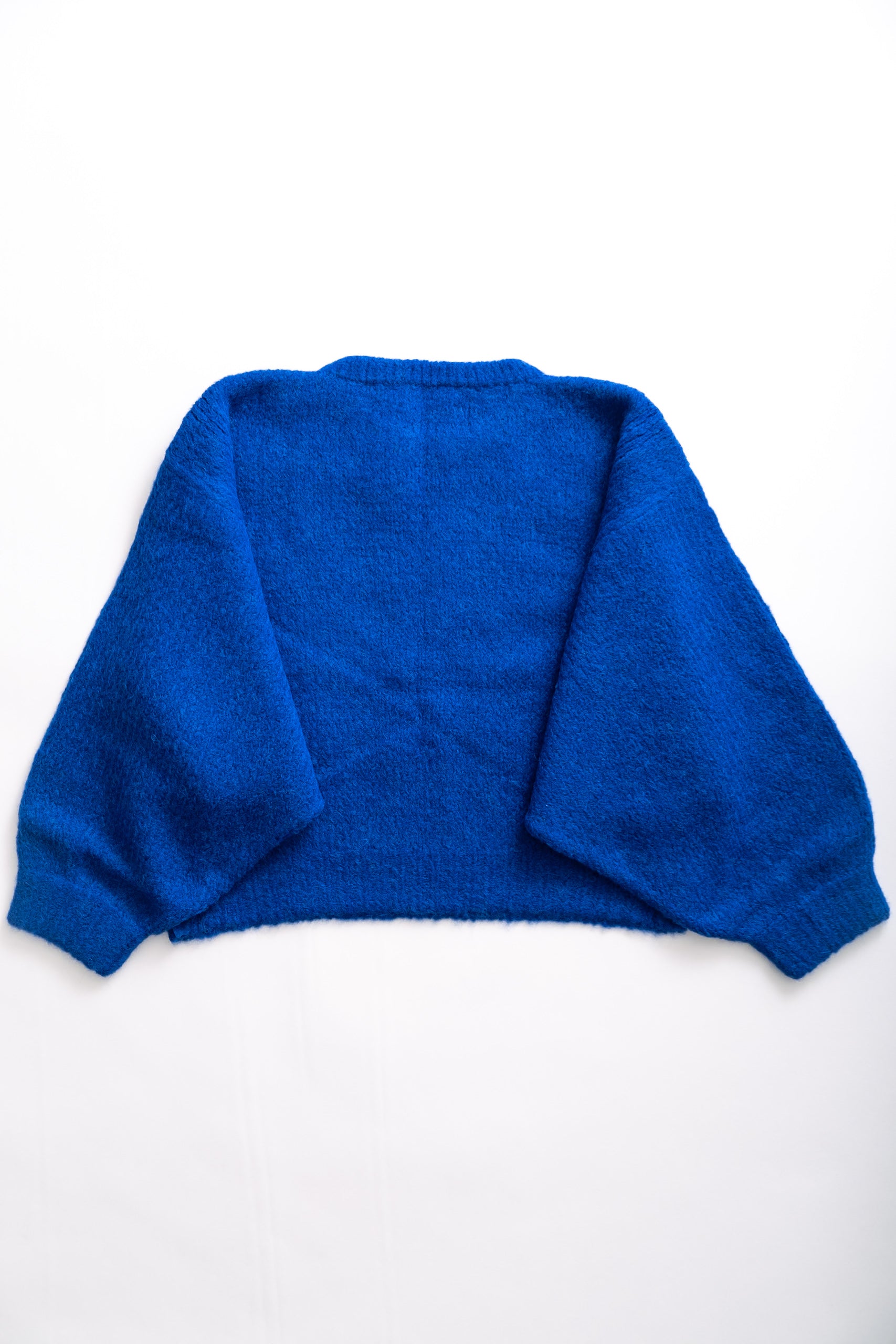 BALLOON SLEEVE SWEATER - BLUE