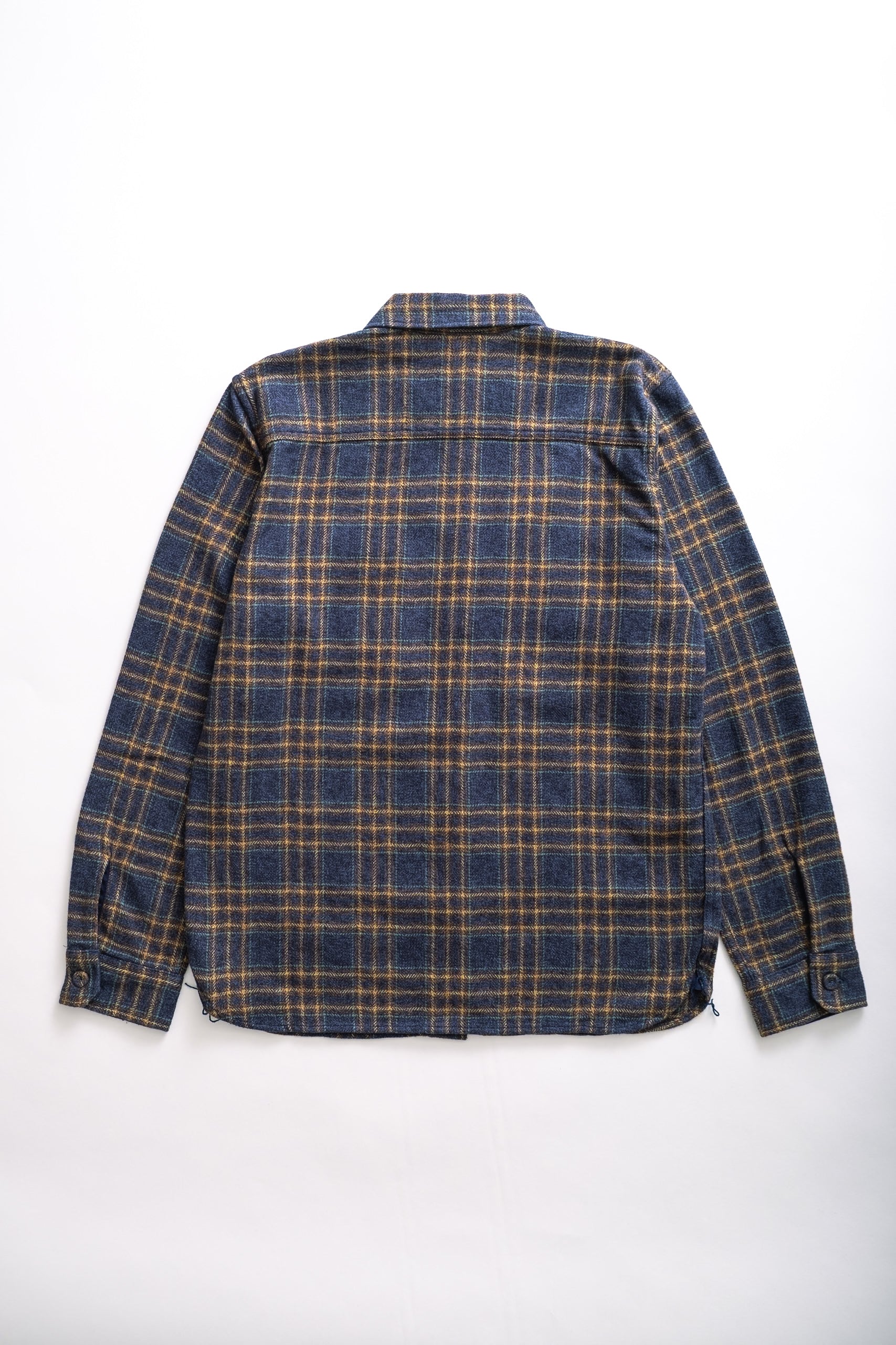 COTTON TWEED CHECK - NAVY