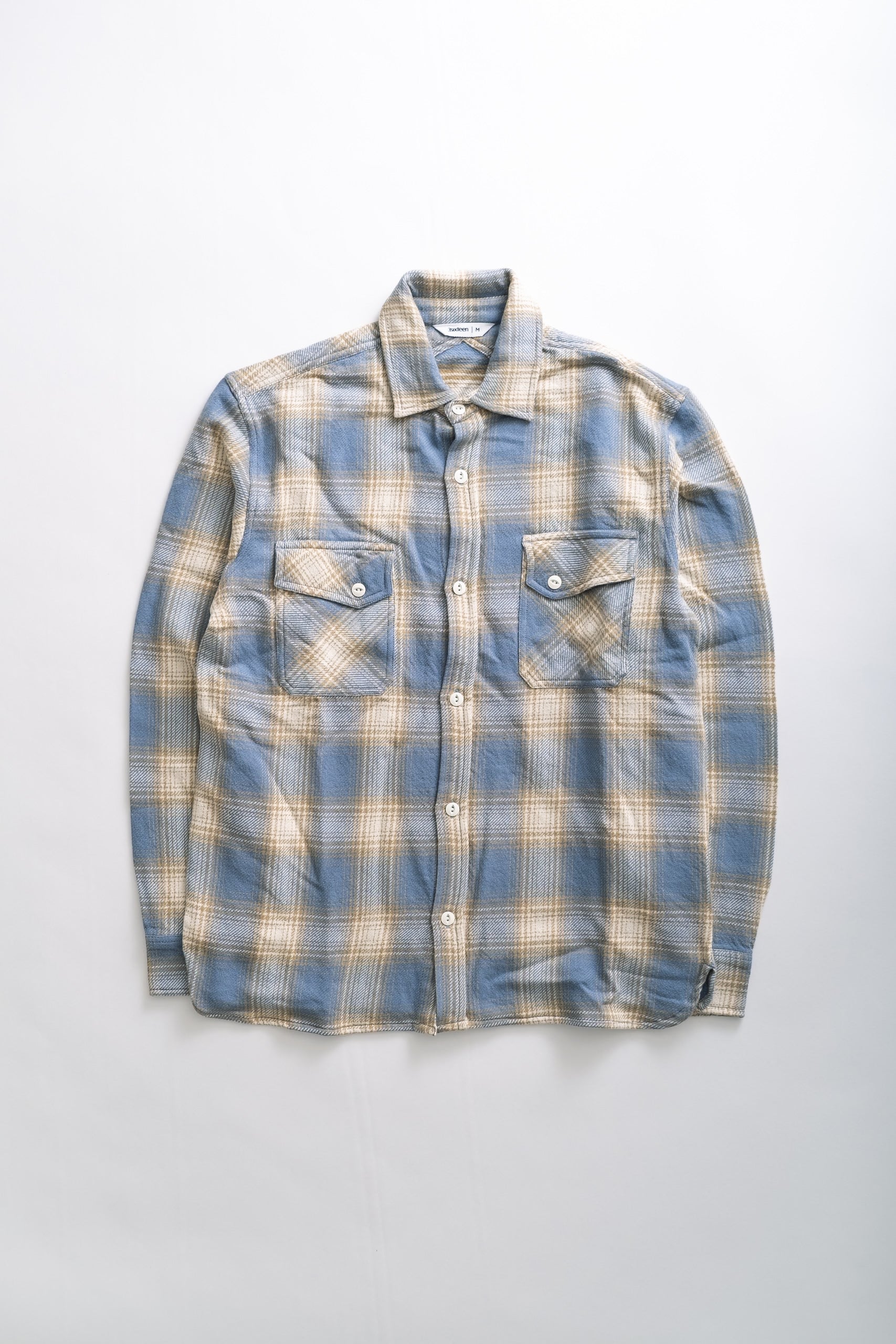 CROSSCUT FLANNEL - POWDER BLUE