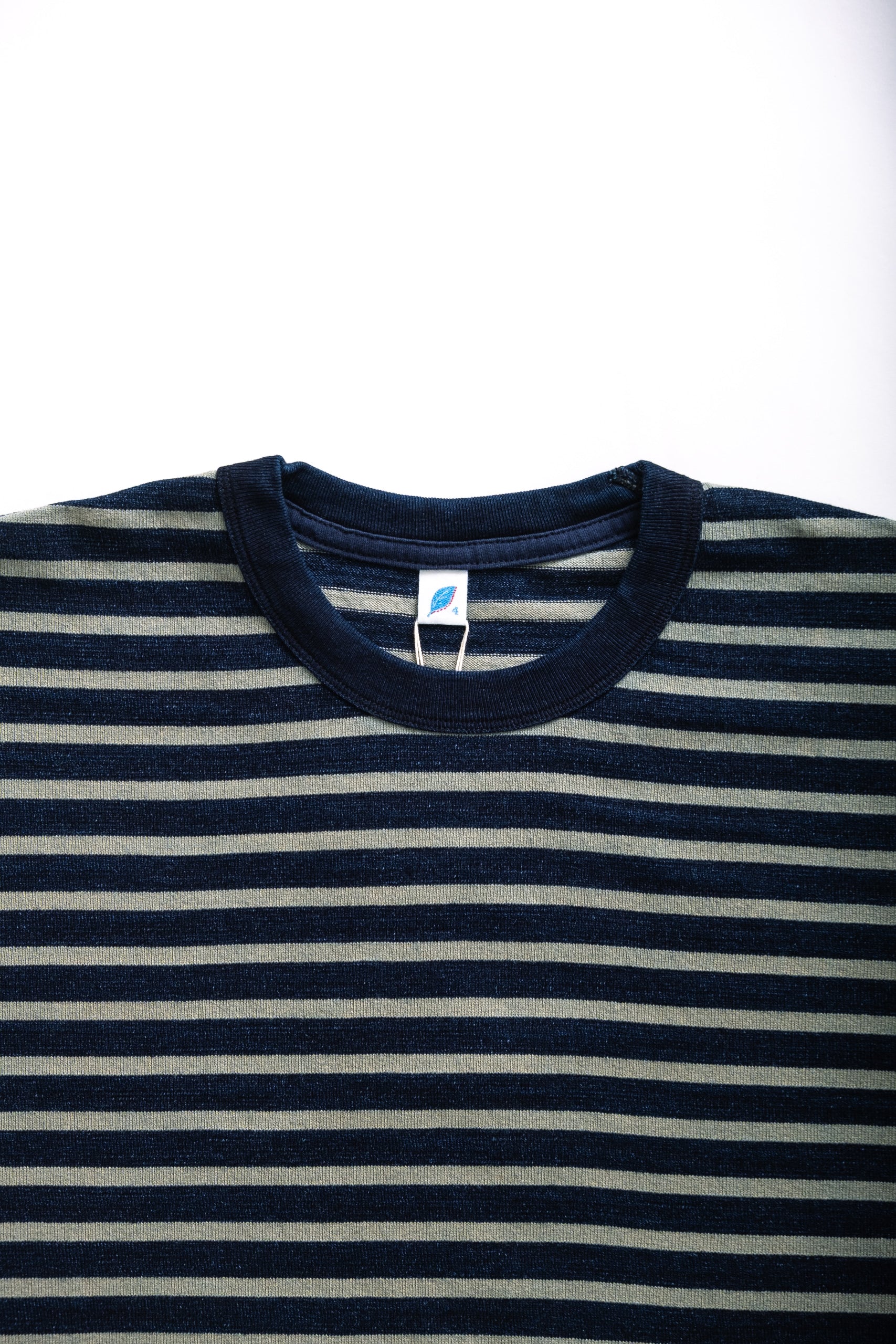 HEAVY STRIPED T - IND/BEIGE