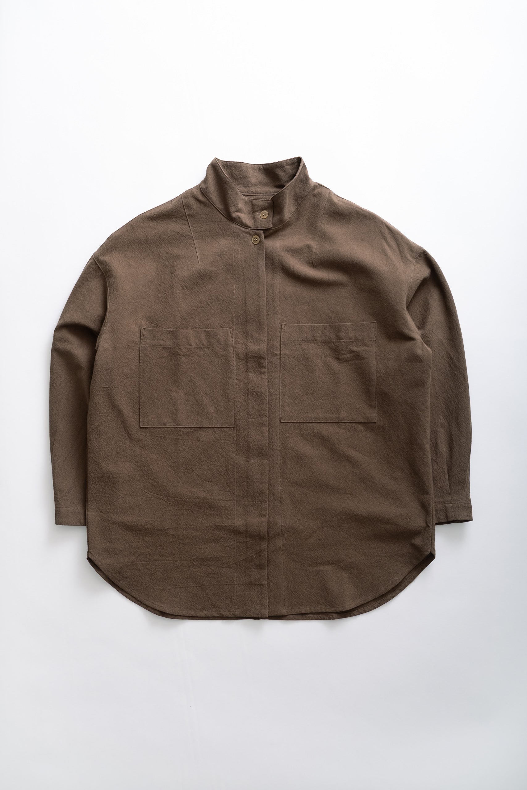 TENET BLOUSON SHIRT - BROWN