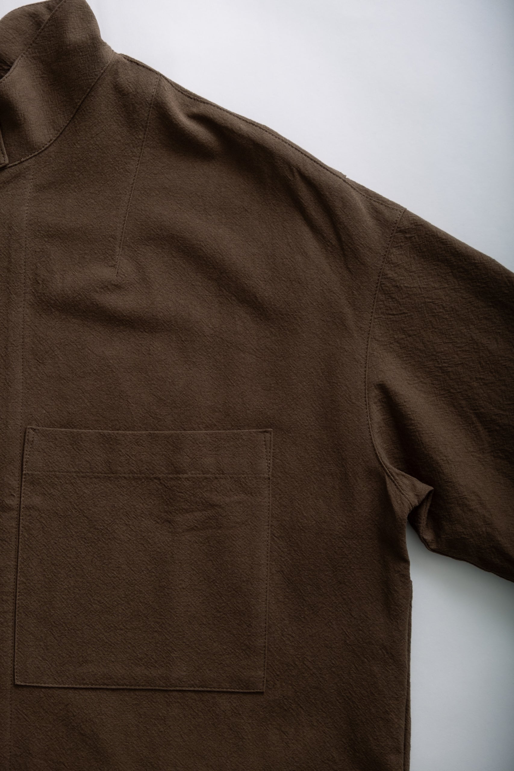 TENET BLOUSON SHIRT - BROWN