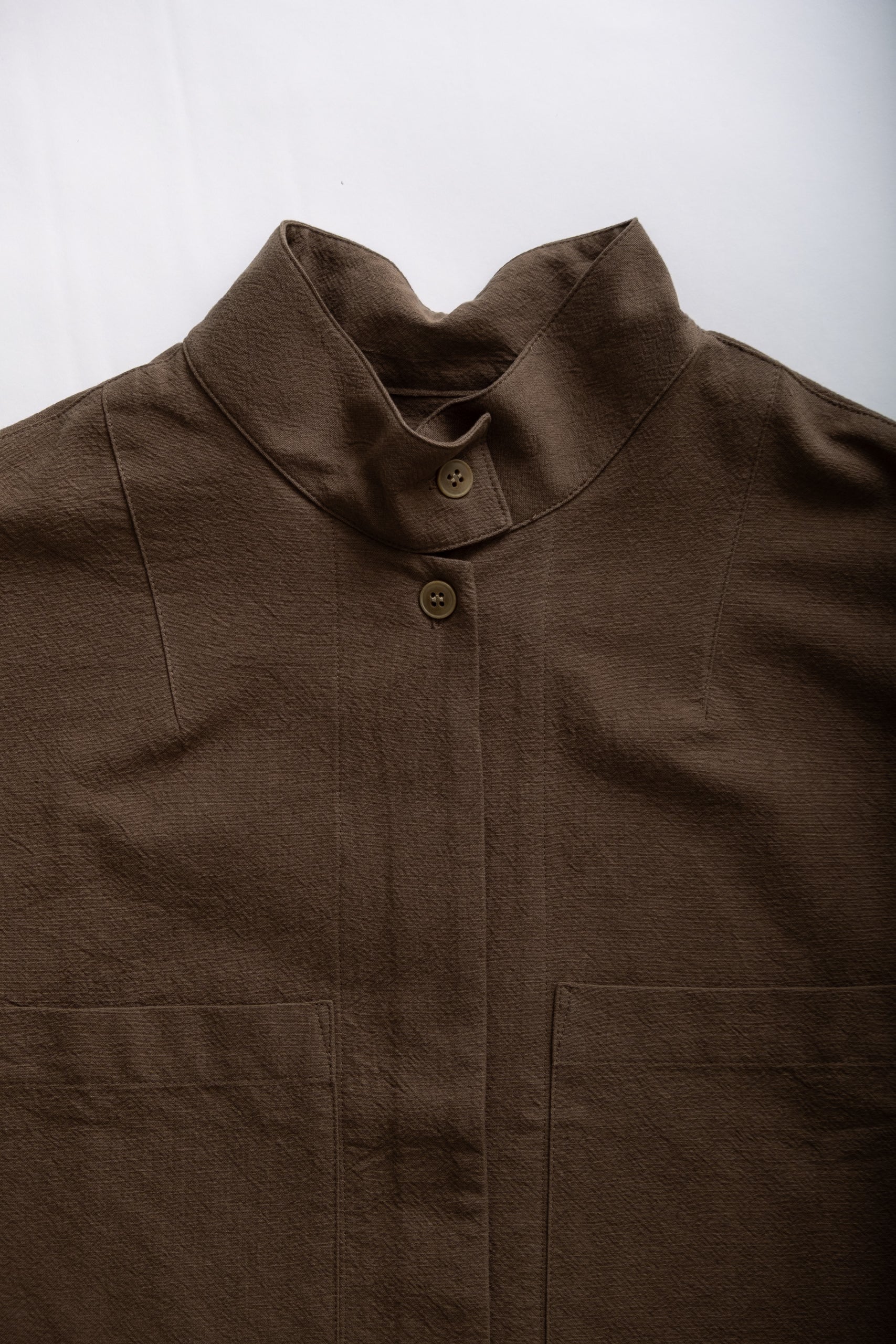 TENET BLOUSON SHIRT - BROWN